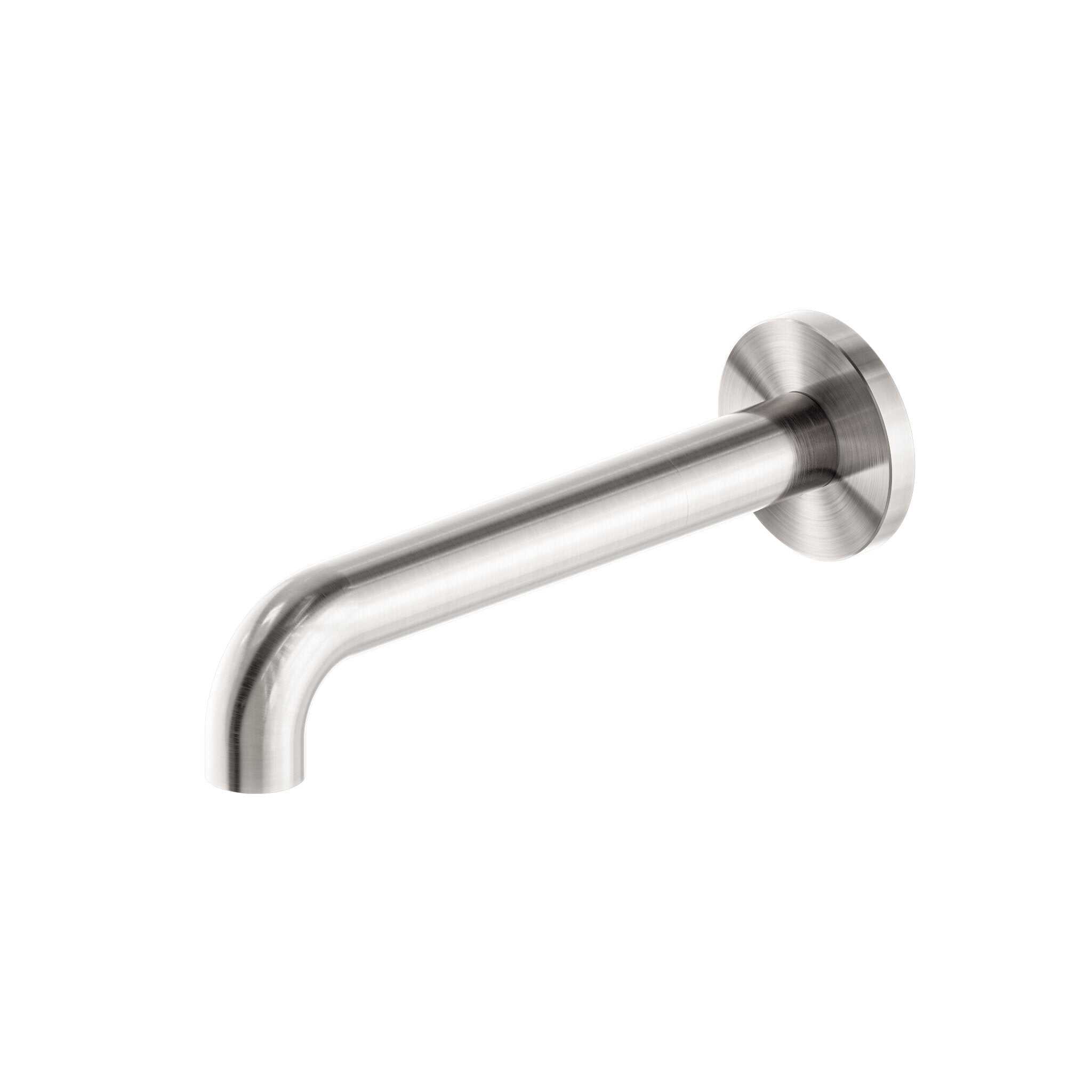 NERO MECCA BASIN/BATH SPOUT ONLY 230MM BRUSHED NICKEL