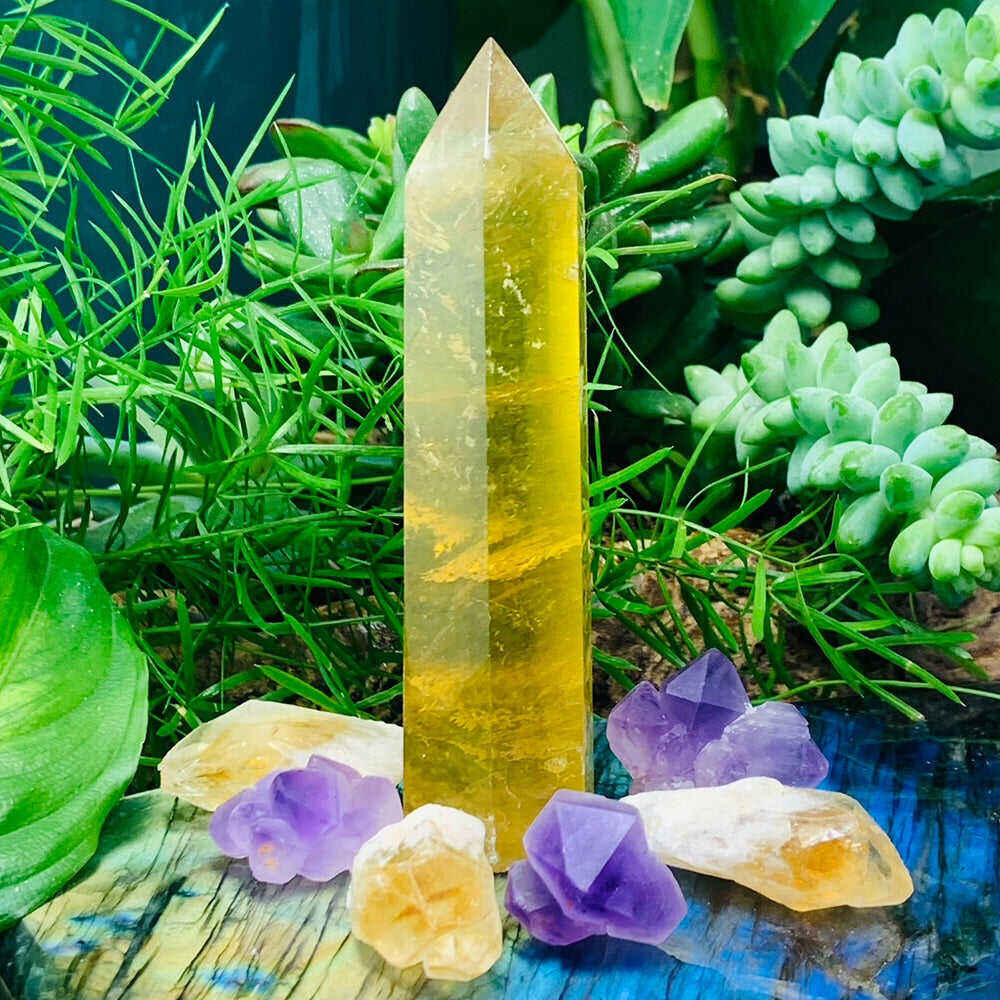 7-Piece Golden Fluorite Personal Power Set