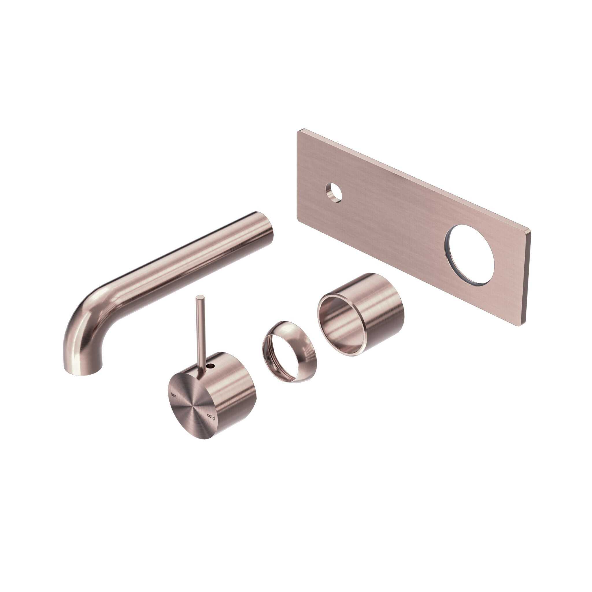 NERO MECCA WALL BASIN/BATH MIXER HANDLE UP 160MM TRIM KITS ONLY BRUSHED BRONZE