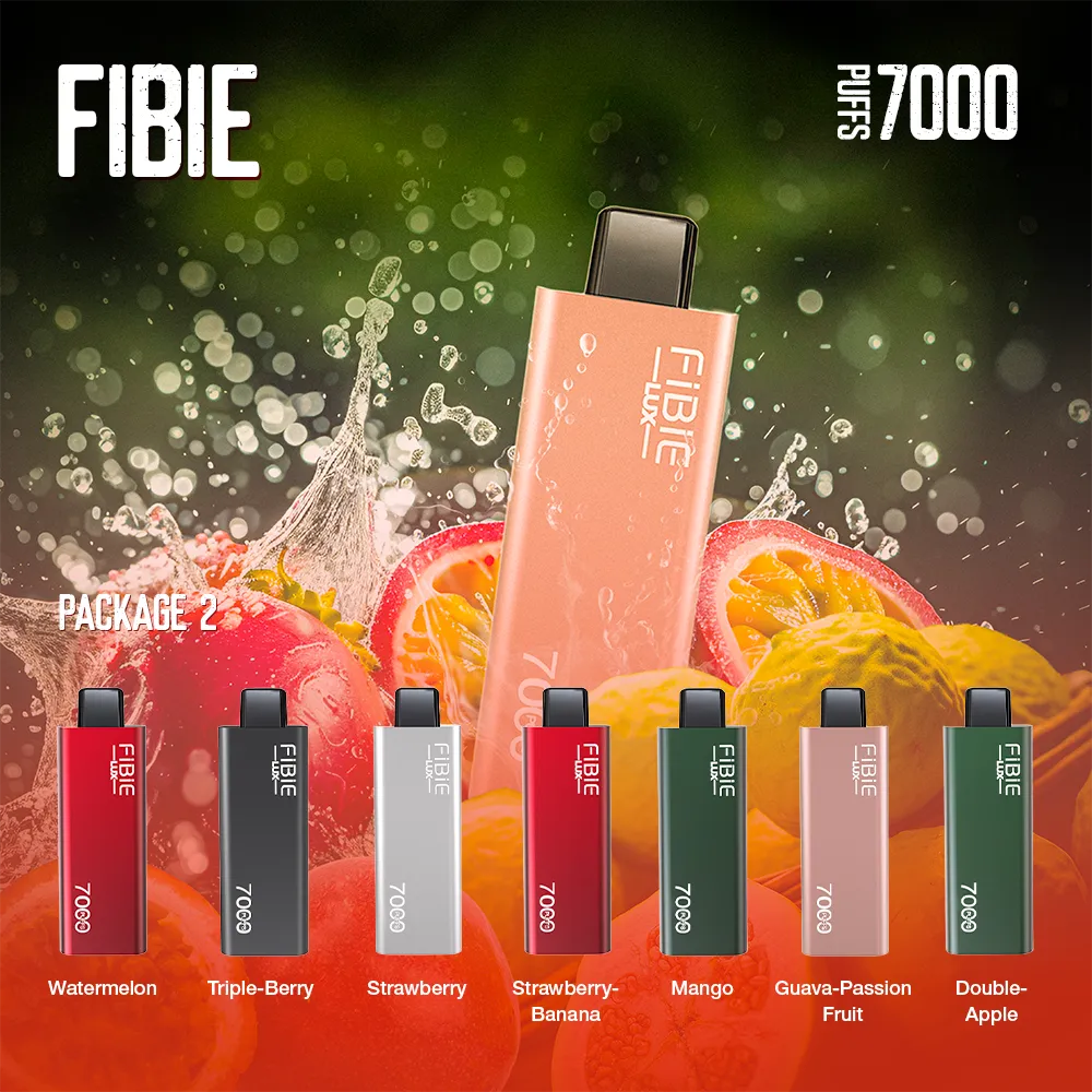 FIBIE 7000 PUFFS Disposable Vape (10 Flavors Collection)