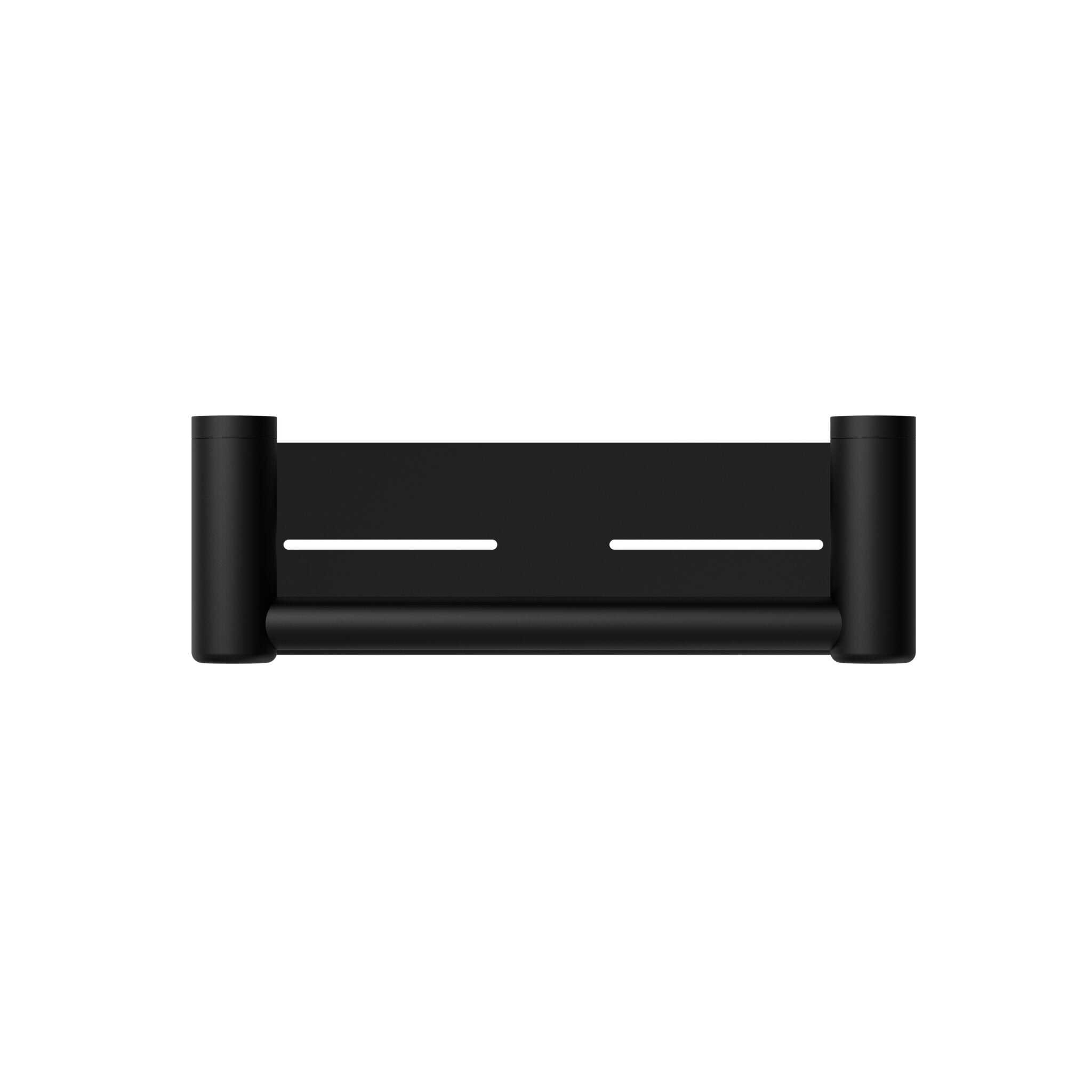 25MM GRAB RAIL WITH SHELF 300MM MATTE BLACK