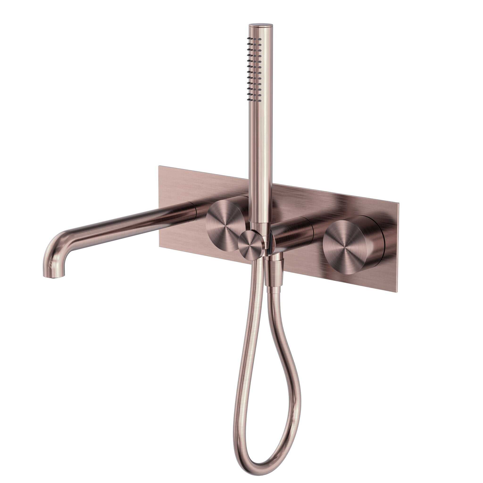 NERO KARA PROGRESSIVE SHOWER SYSTEM WITH SPOUT 230MM BRUSHED BRONZE