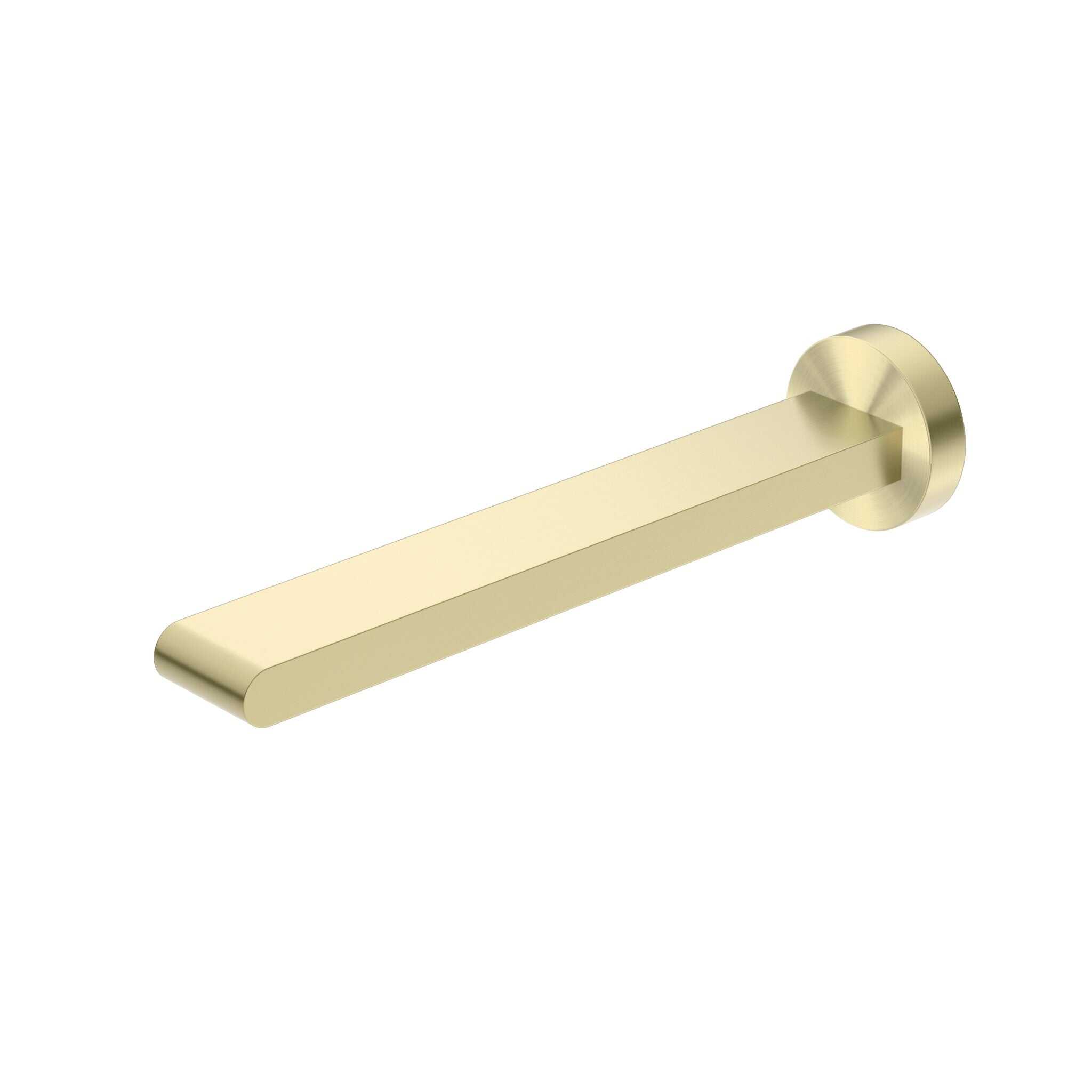 NERO BIANCA FIXED BASIN/BATH SPOUT ONLY 240MM BRUSHED GOLD