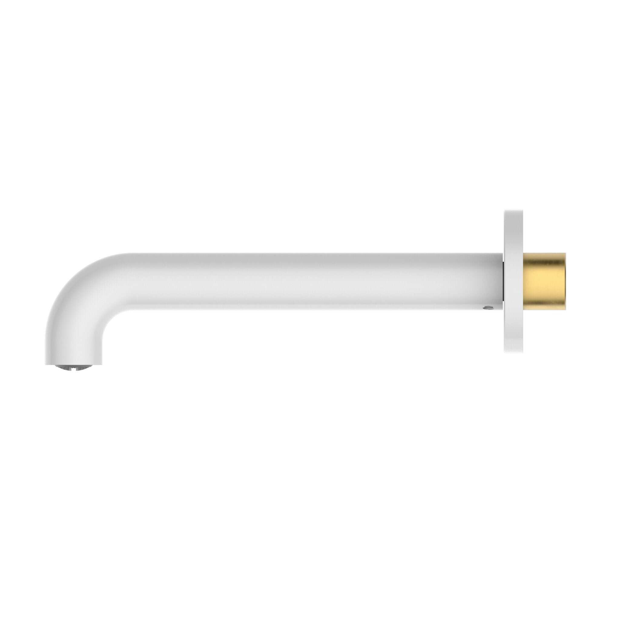 NERO MECCA BASIN/BATH SPOUT ONLY 185MM MATTE WHITE