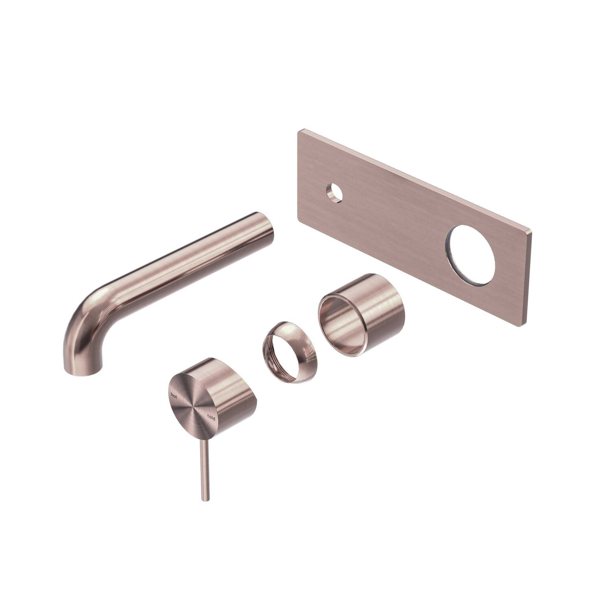 NERO MECCA WALL BASIN/BATH MIXER 120MM TRIM KITS ONLY BRUSHED BRONZE