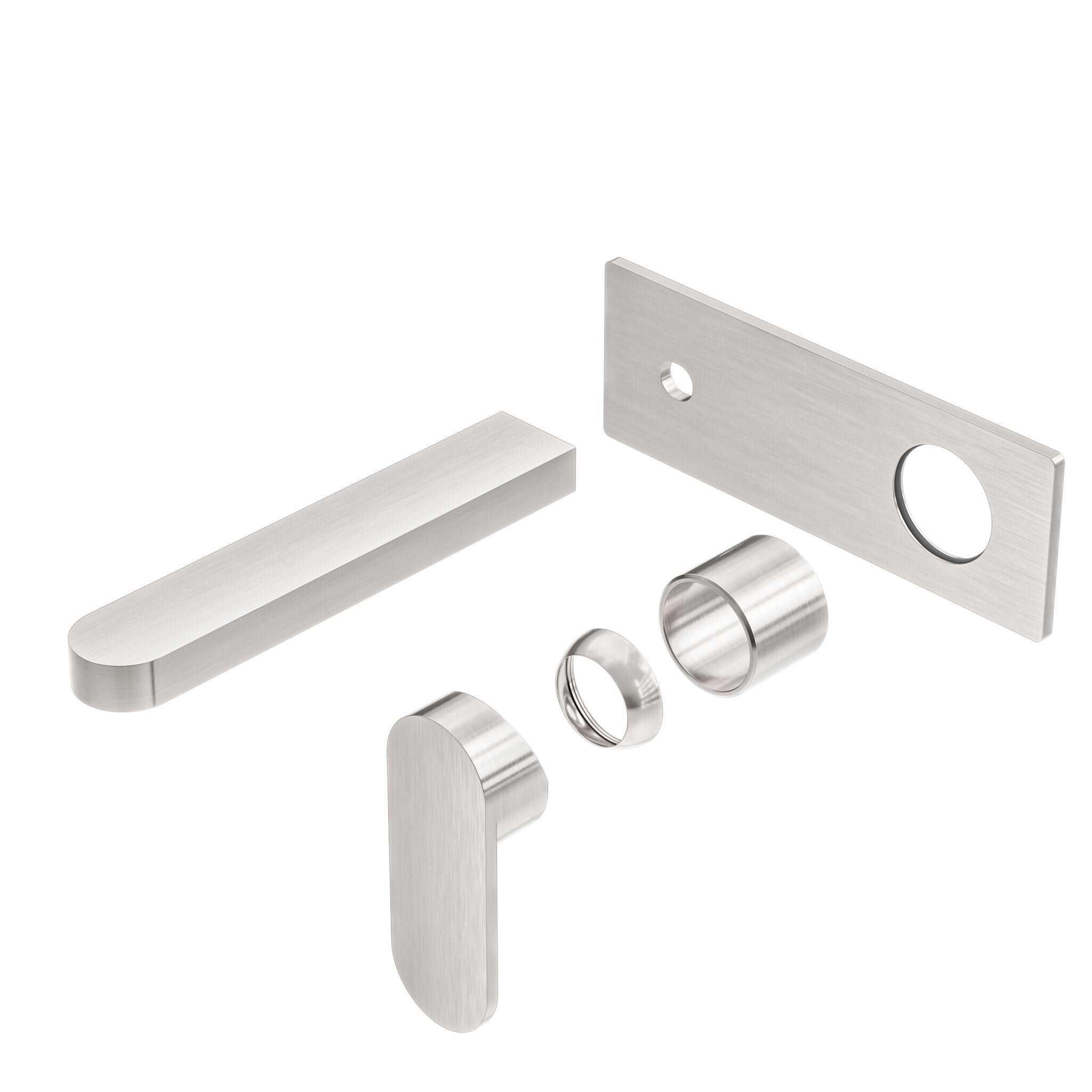 NERO ECCO WALL BASIN/BATH MIXER TRIM KITS ONLY BRUSHED NICKEL