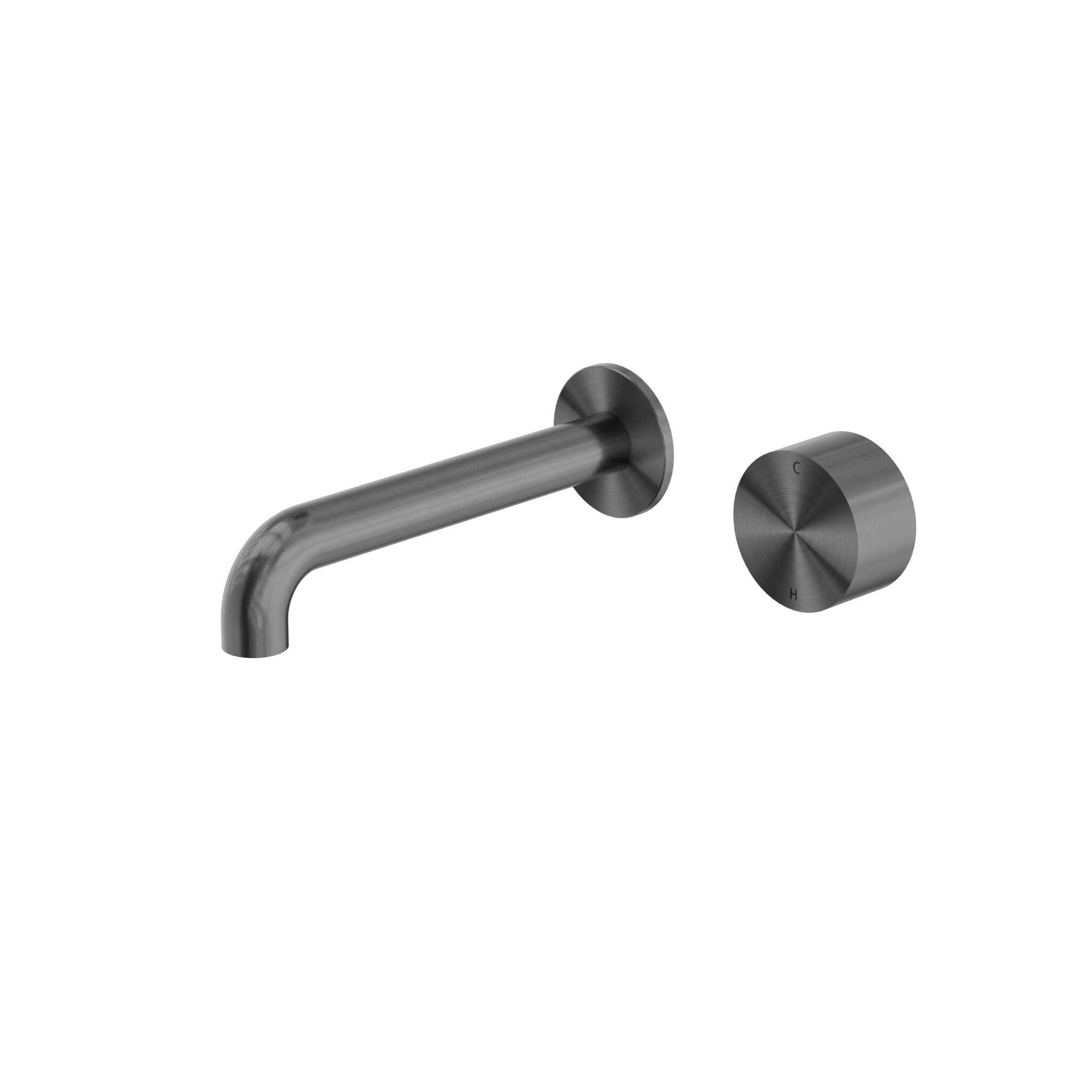 NERO KARA PROGRESSIVE WALL BASIN/BATH SET 260MM GUN METAL