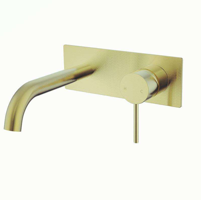 IKON Hali Wall Basin/ Bath Mixer Set With Curve Spout