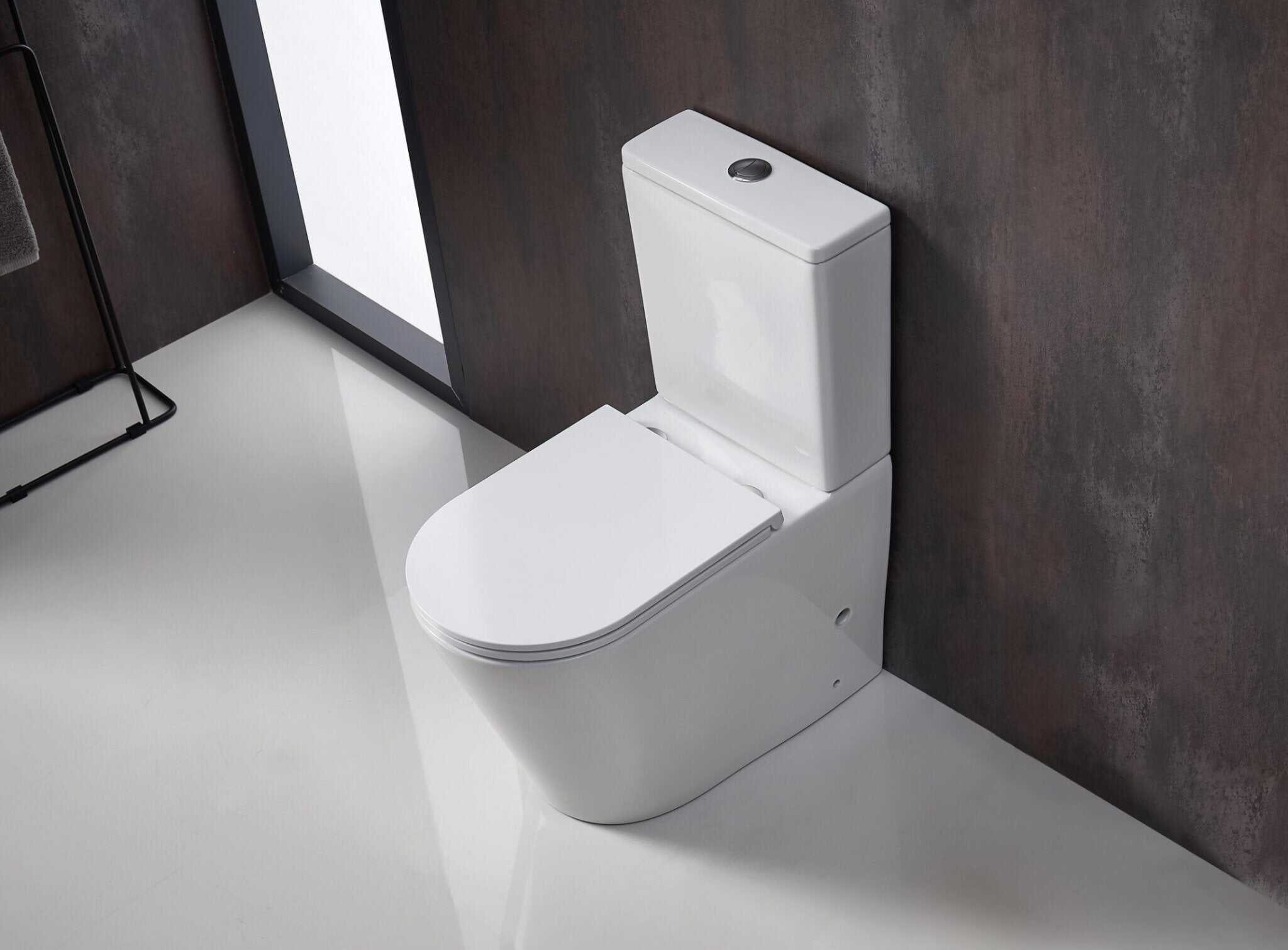 UNI Mercio Berlin Back to Wall Toilet Suite with Rimless Tornado (Quite Flush Tech@), Gloss White