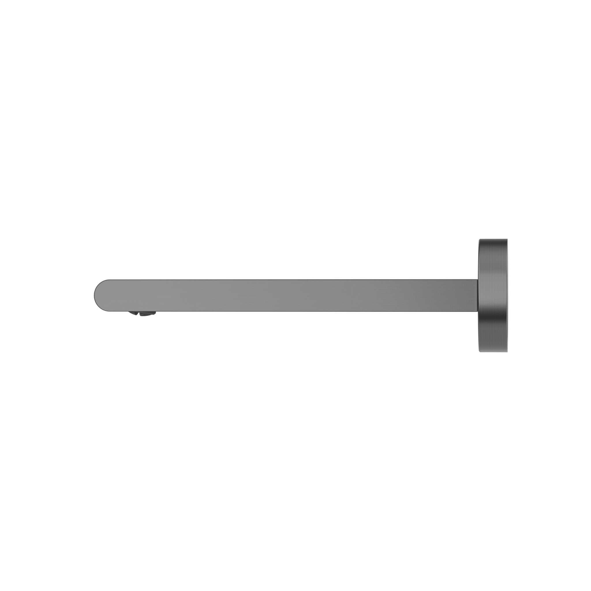 NERO BIANCA FIXED BASIN/BATH SPOUT ONLY 200MM GUN METAL