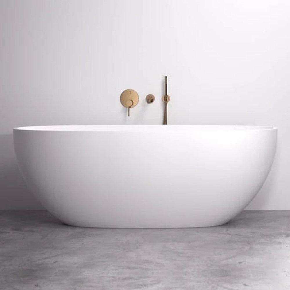 Cassa Design Egg Shape Freestanding Bath-Matte White