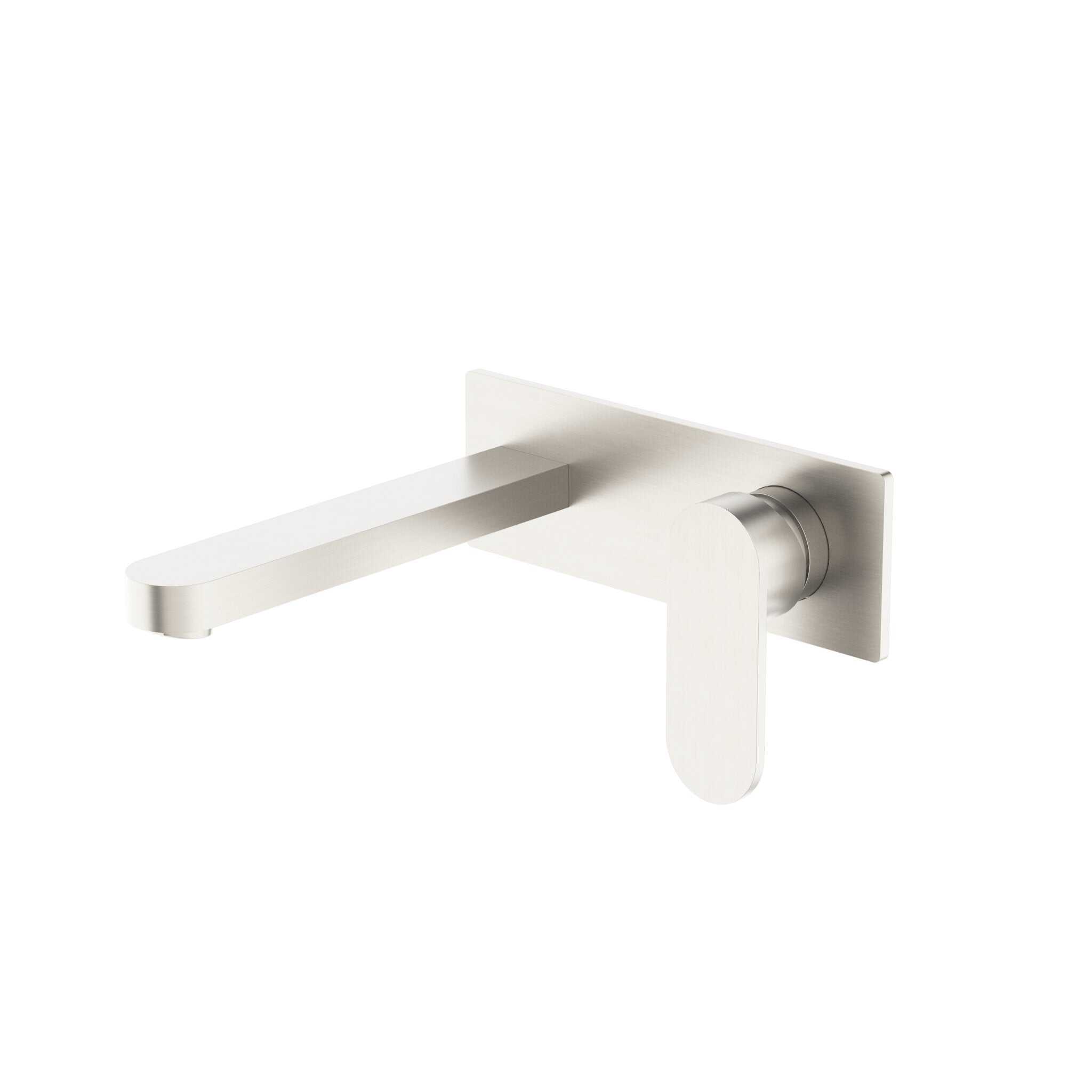 NERO ECCO WALL BASIN/BATH MIXER BRUSHED NICKEL