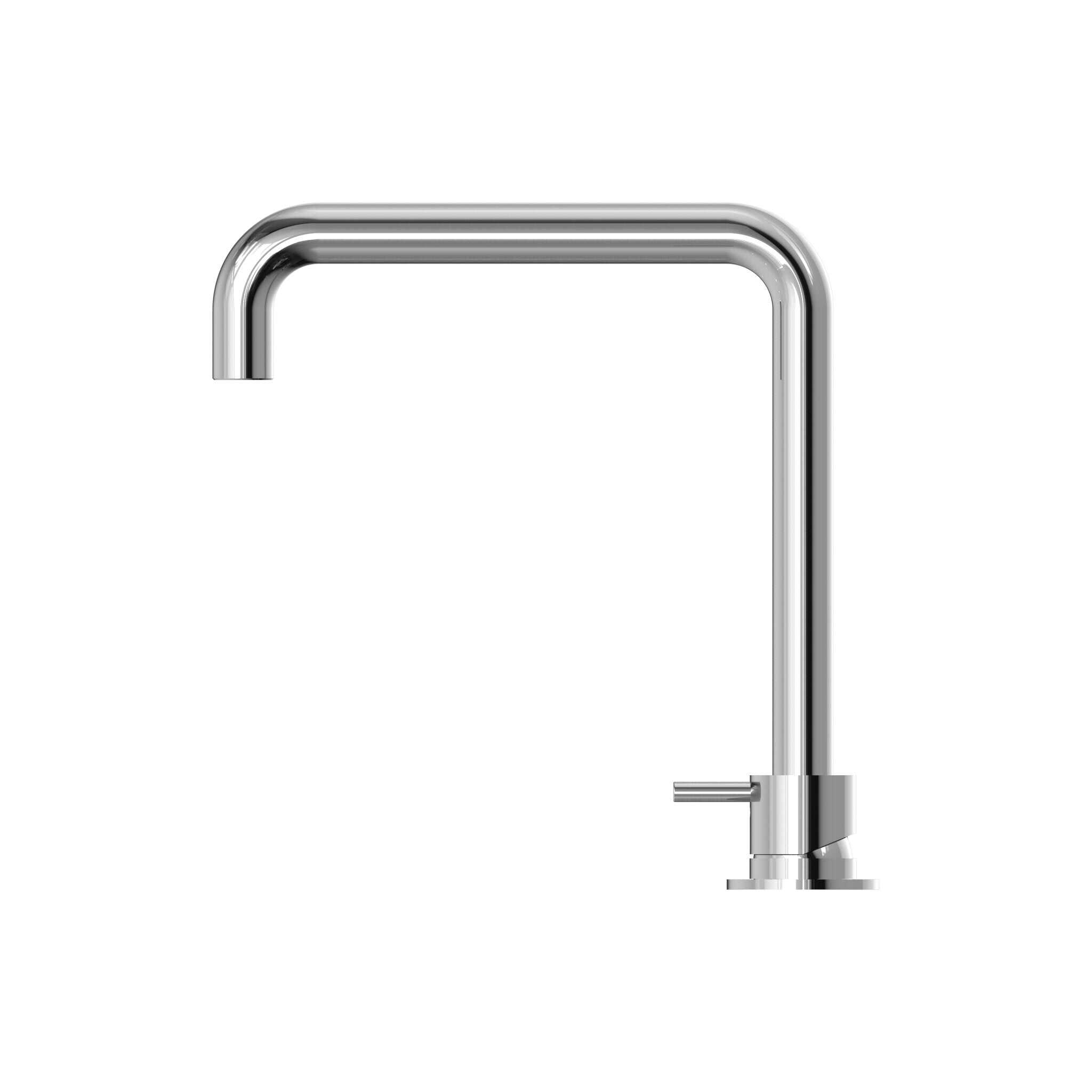 NERO MECCA HOB BASIN MIXER SQUARE SWIVEL SPOUT CHROME