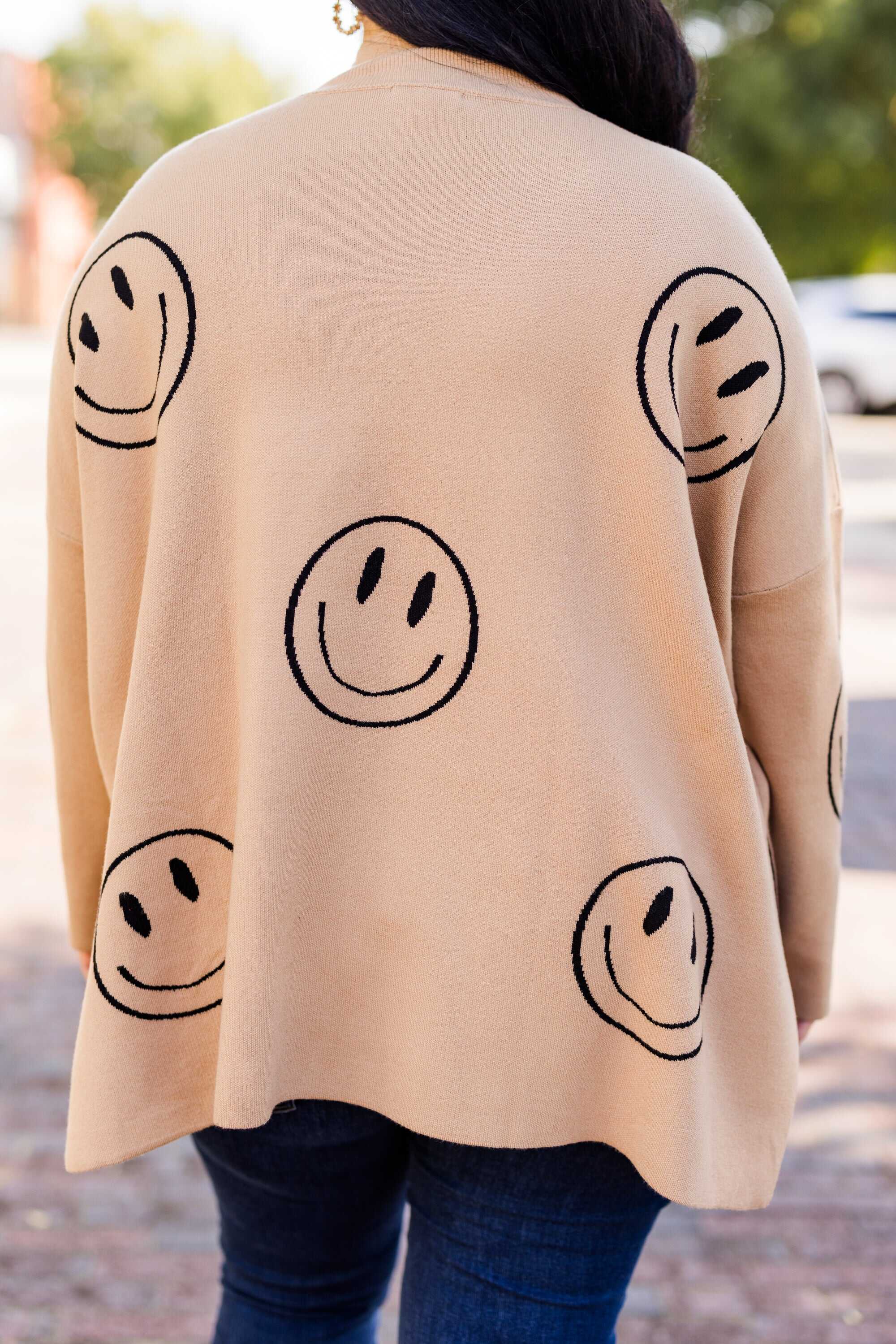 Smile Today Sweater, Mocha