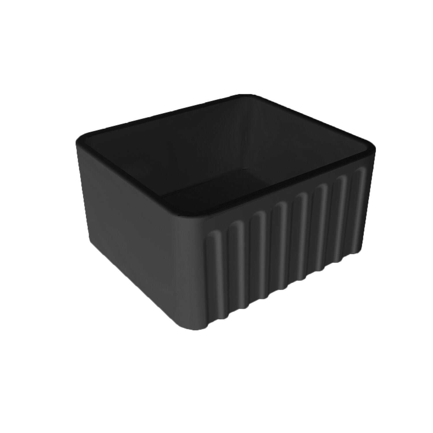 Turner Hastings Novi 50 x 46 Fine Fireclay Matte Black Butler Sink