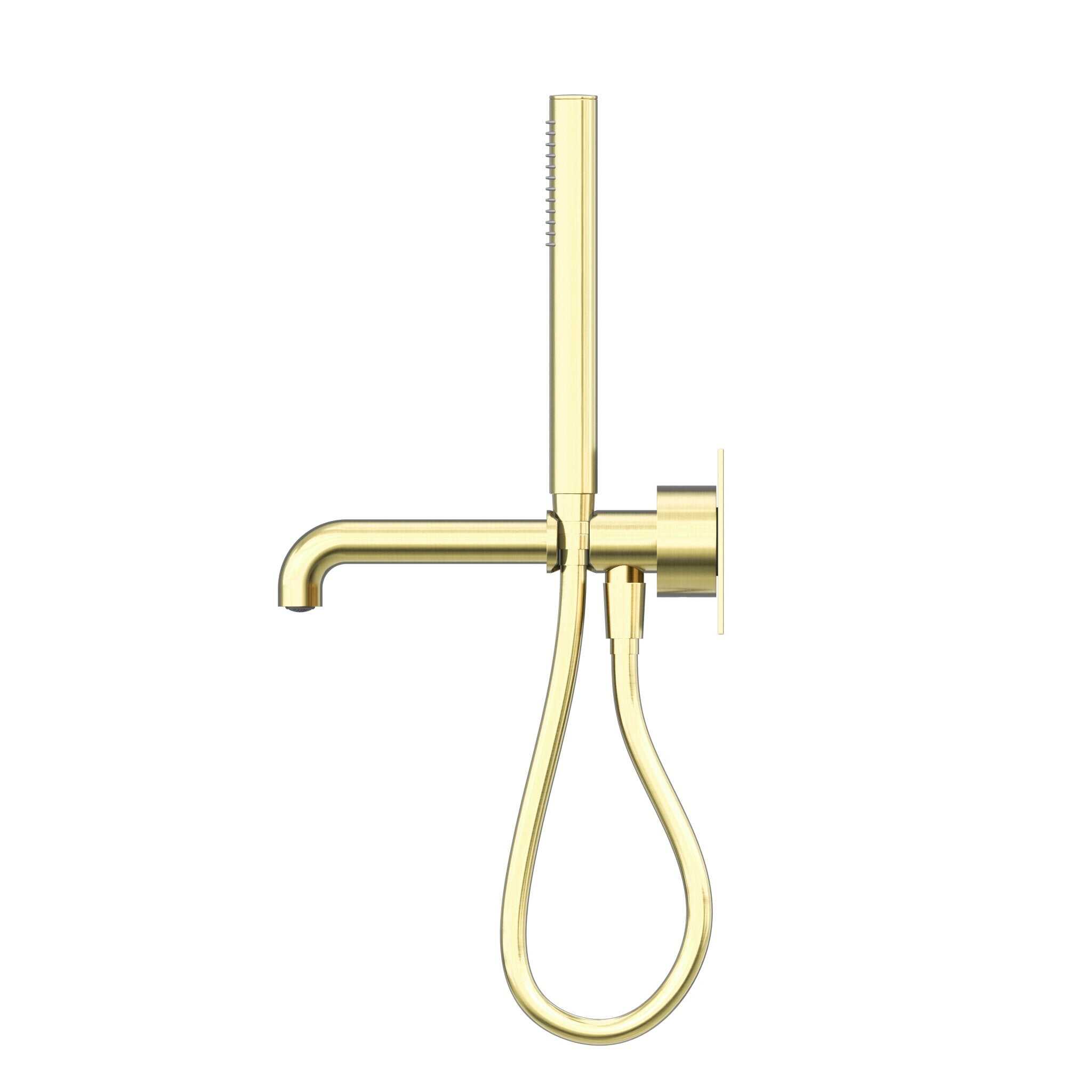 NERO KARA PROGRESSIVE SHOWER SYSTEM WITH SPOUT 250MM BRUSHED GOLD