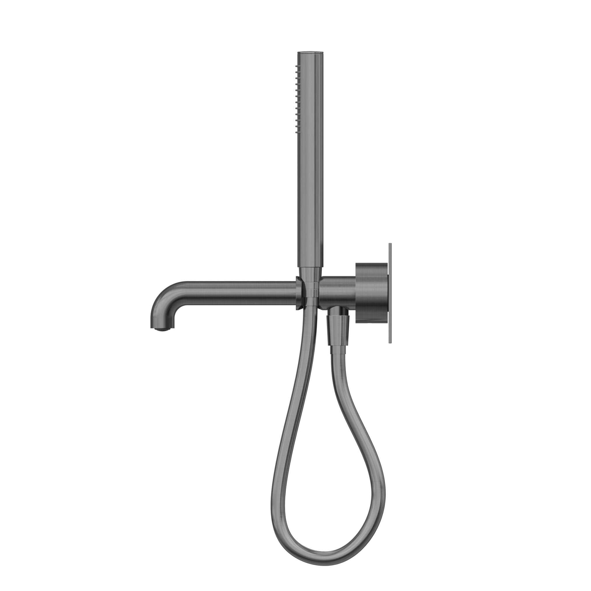 NERO KARA PROGRESSIVE SHOWER SYSTEM WITH SPOUT 250MM GUN METAL