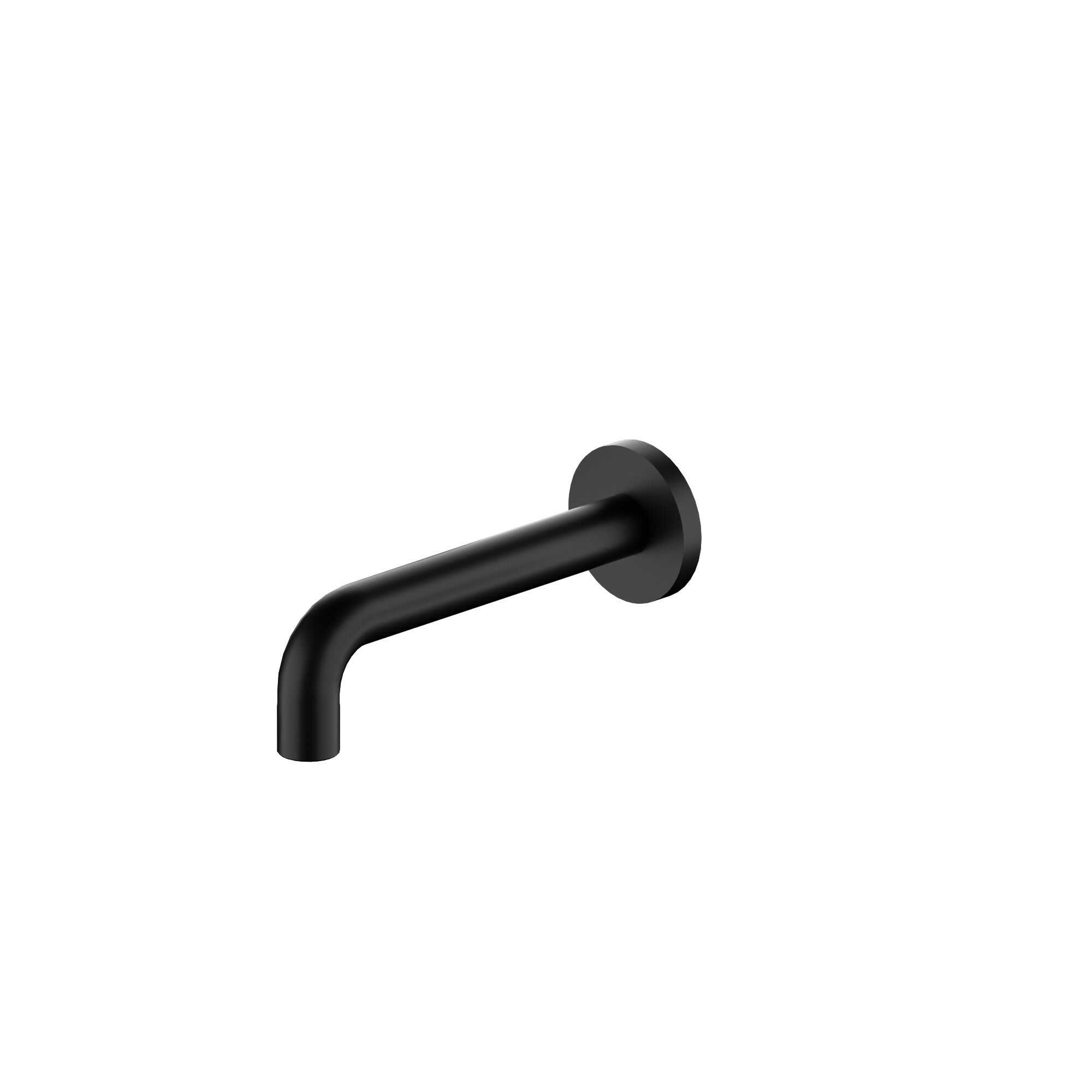 NERO X PLUS WALL BASIN SET SPOUT ONLY 180MM MATTE BLACK