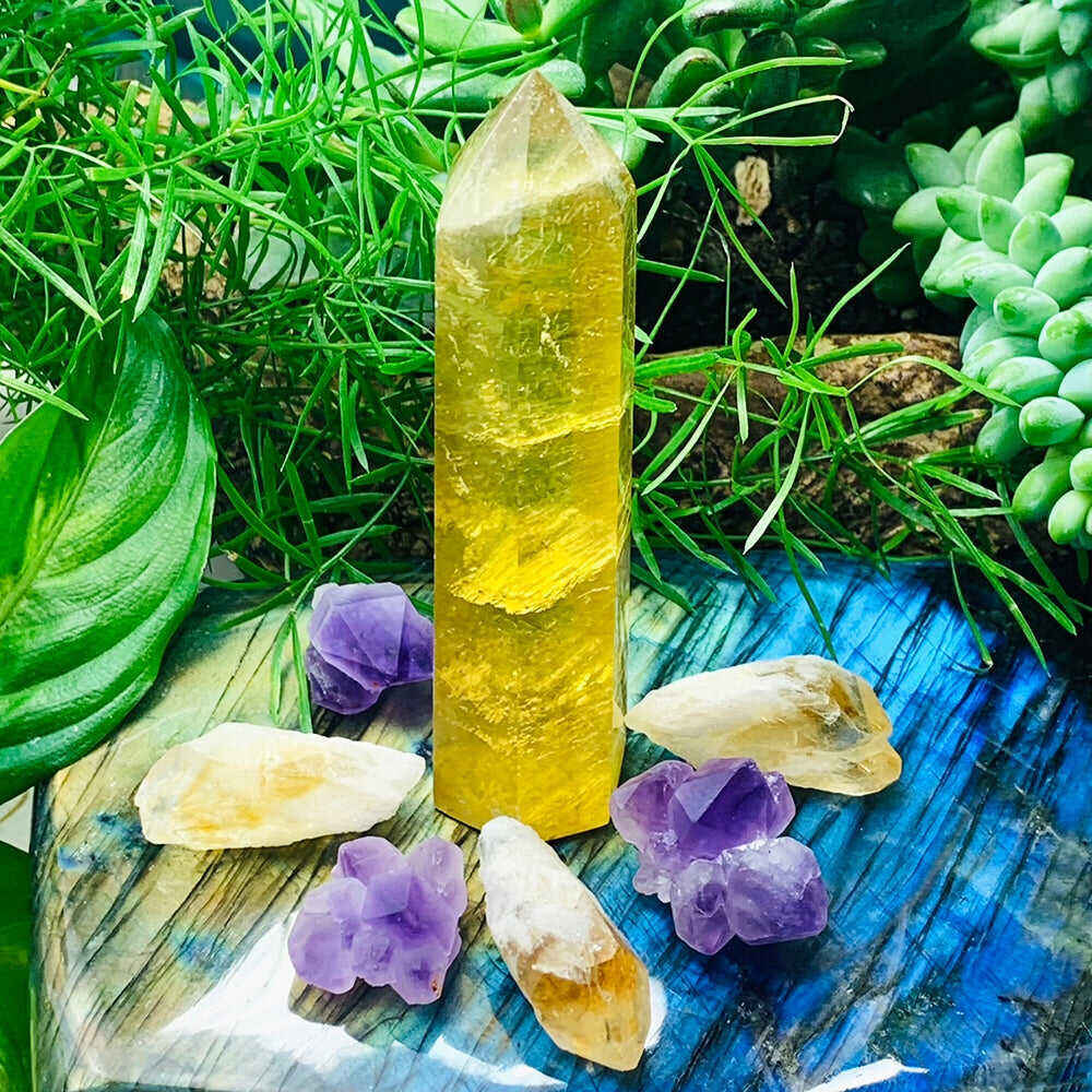 7-Piece Golden Fluorite Personal Power Set