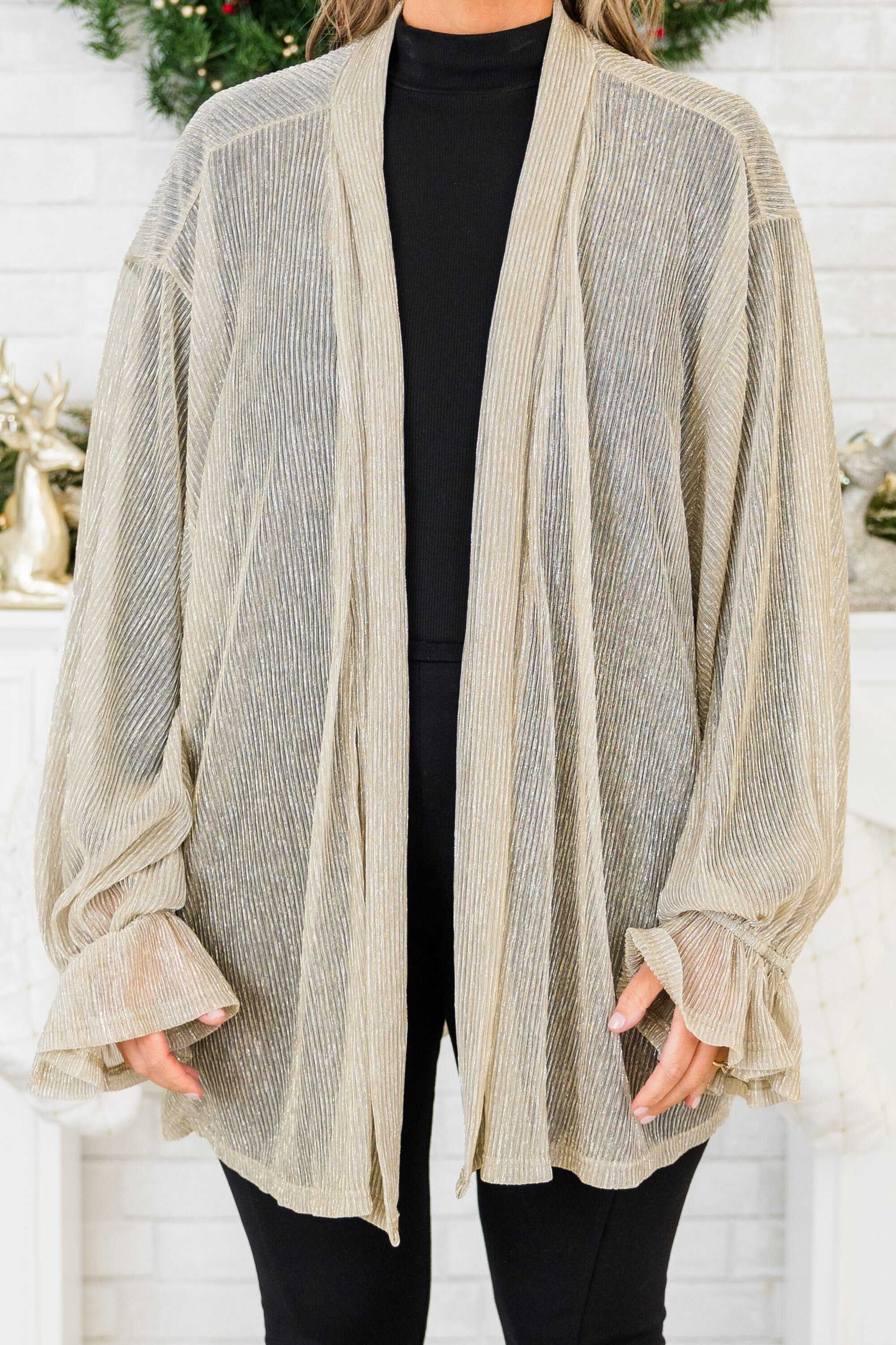 Happy New Me Kimono, Taupe