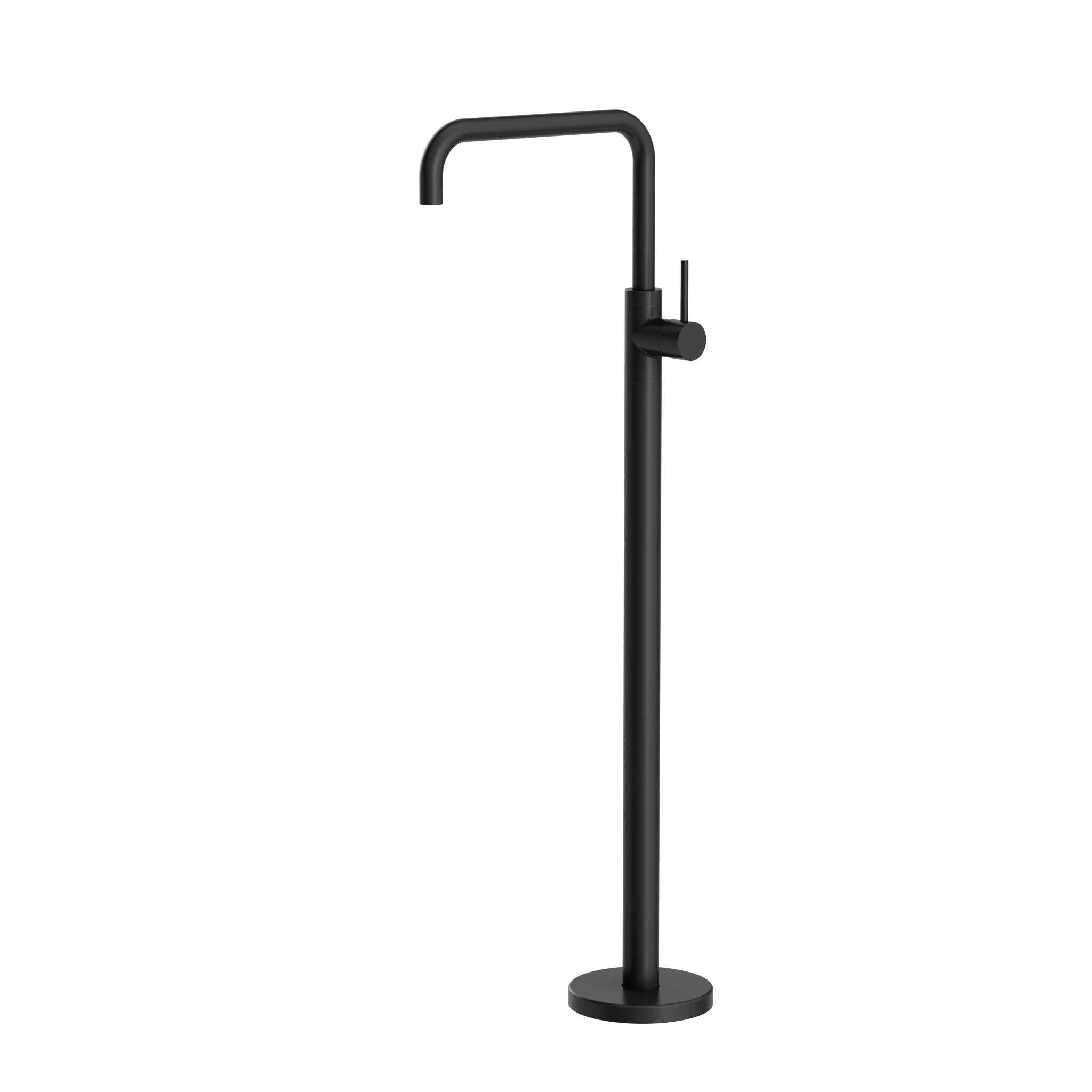 NERO MECCA FREESTANDING BATH MIXER SQUARE SHAPE MATTE BLACK