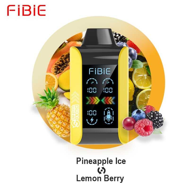 PINEAPPLE ICE & LEMON BERRY - FIBIE 15000 PUFFS Dual Flavors Disposable Vape