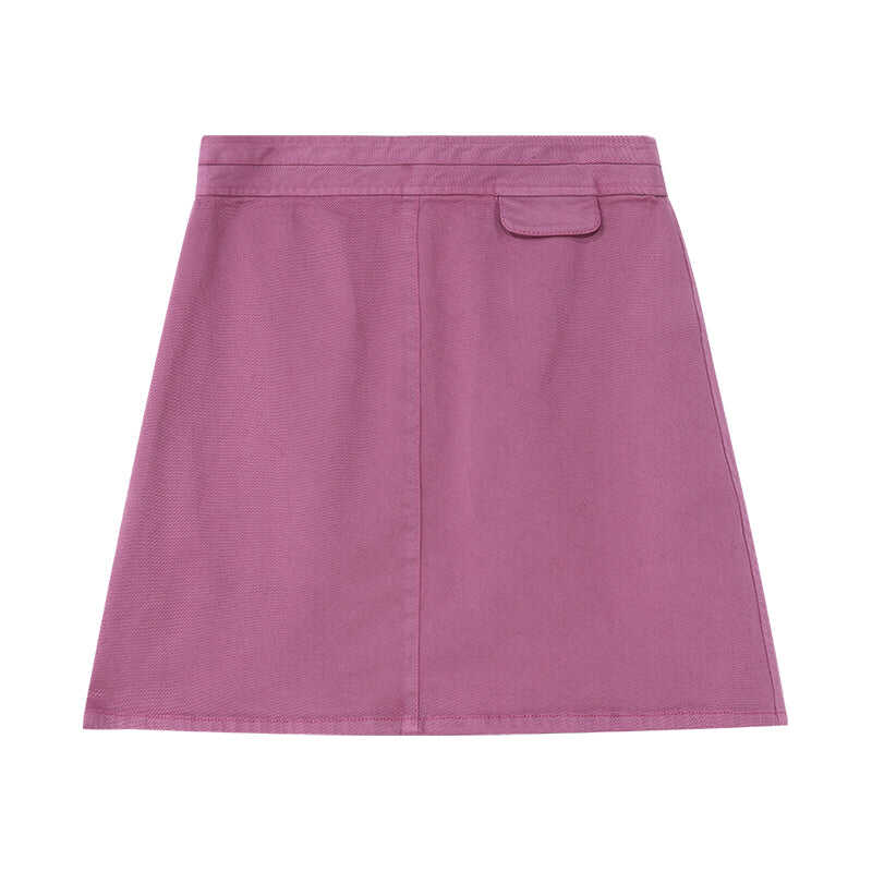 Purple A-Line Mini Skirt