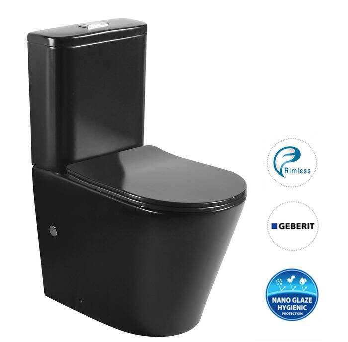 Back To Wall Toilet Suite-Matte Black