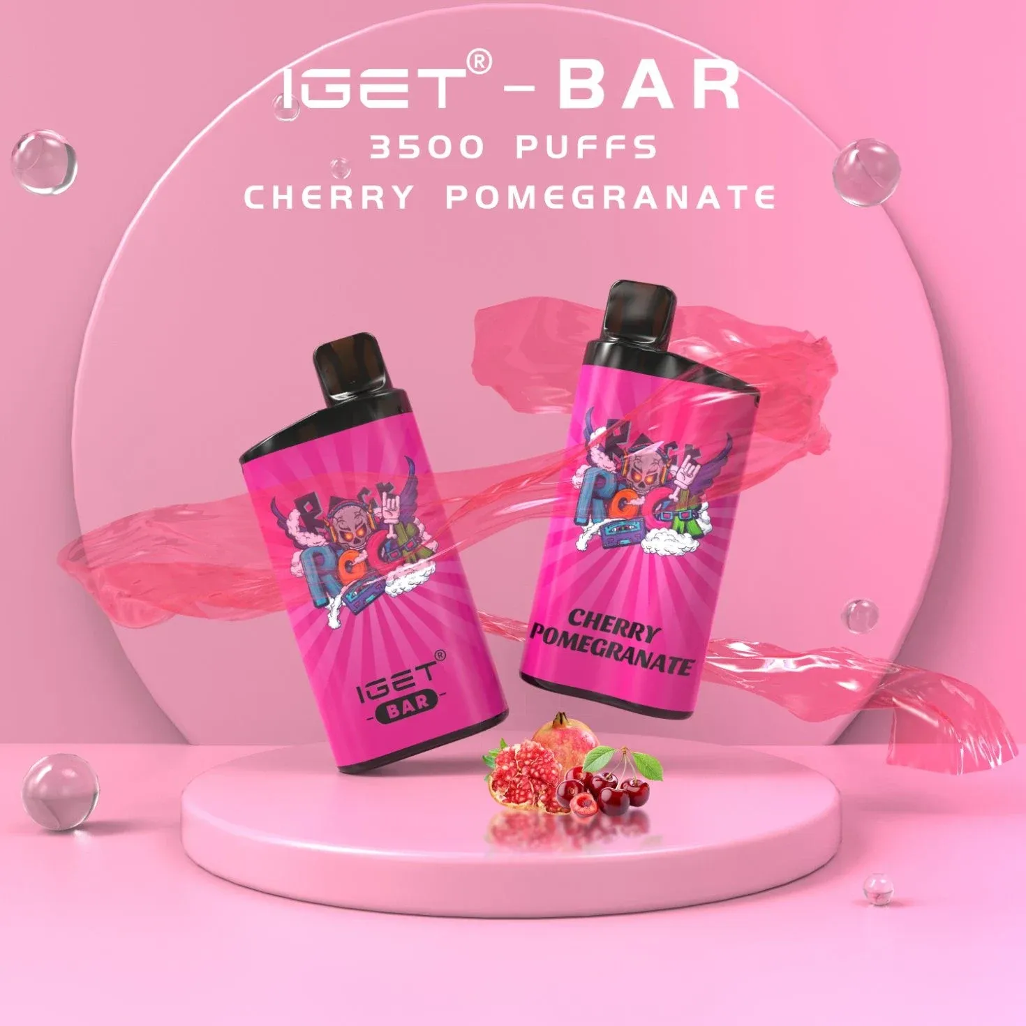 IGET Bar 3500 PUFFS - Cherry Pomegranate