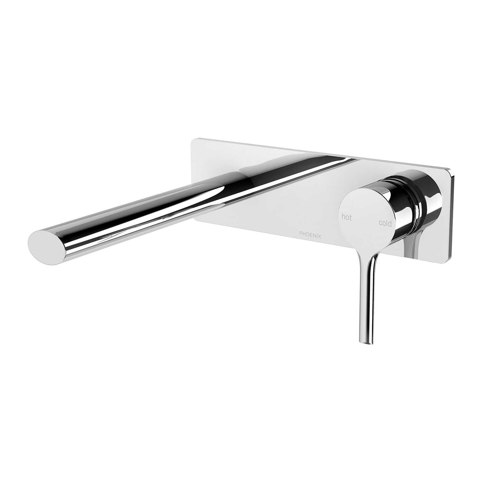 Phoenix Vivid Slimline Oval Wall Basin/Bath Mixer Set