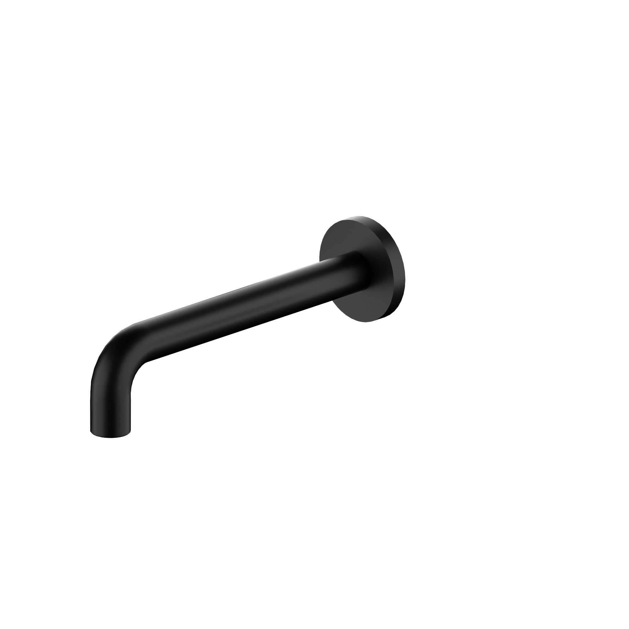 NERO X PLUS WALL BASIN SET SPOUT ONLY 215MM MATTE BLACK