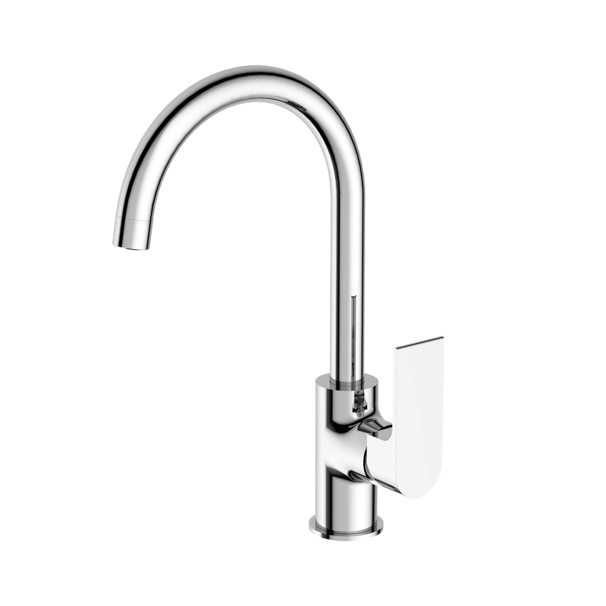 NERO BIANCA KTICHEN MIXER GOOSENECK SPOUT CHROME