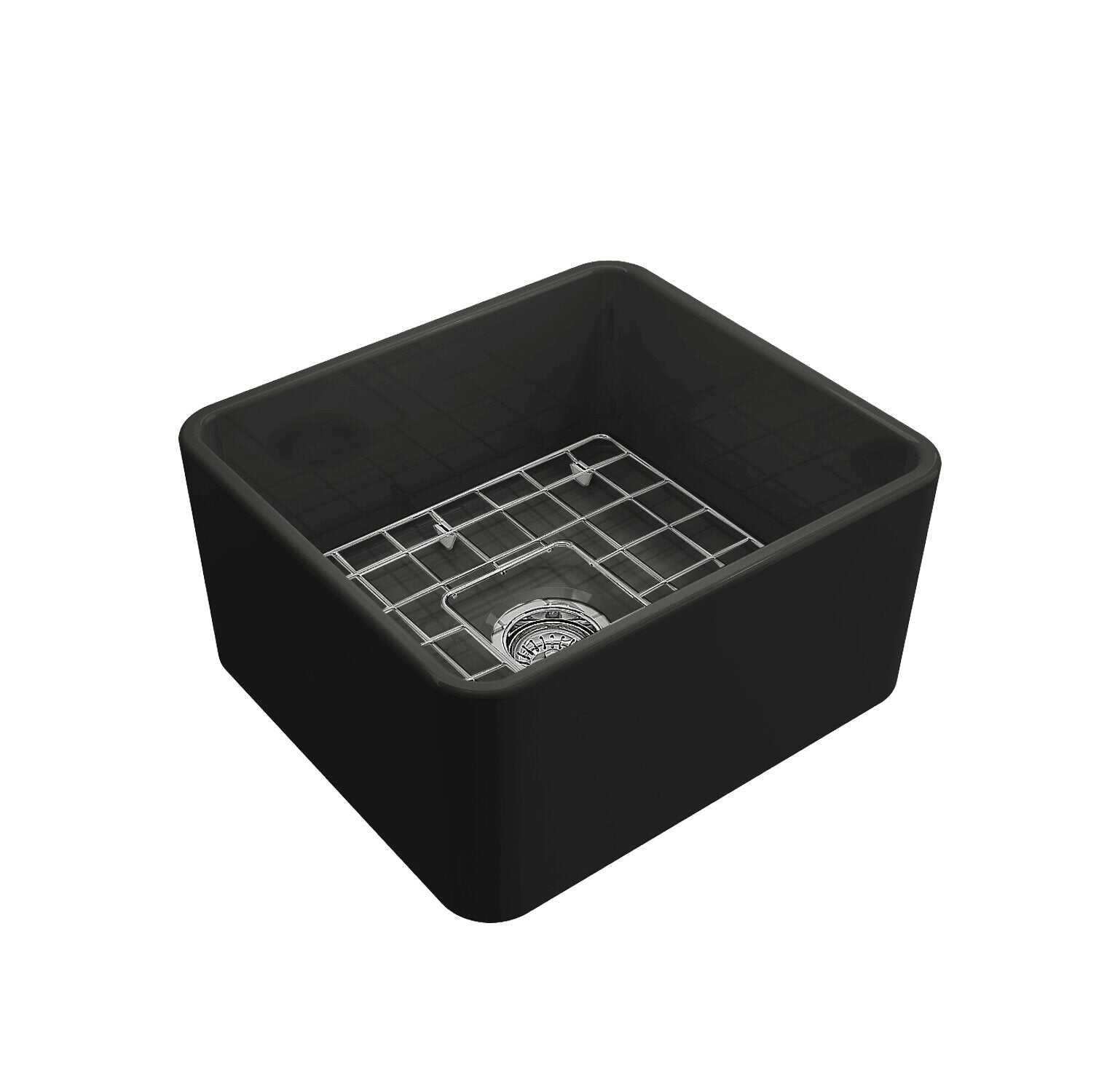 Turner Hastings Novi 50 x 46 Fine Fireclay Matte Black Butler Sink