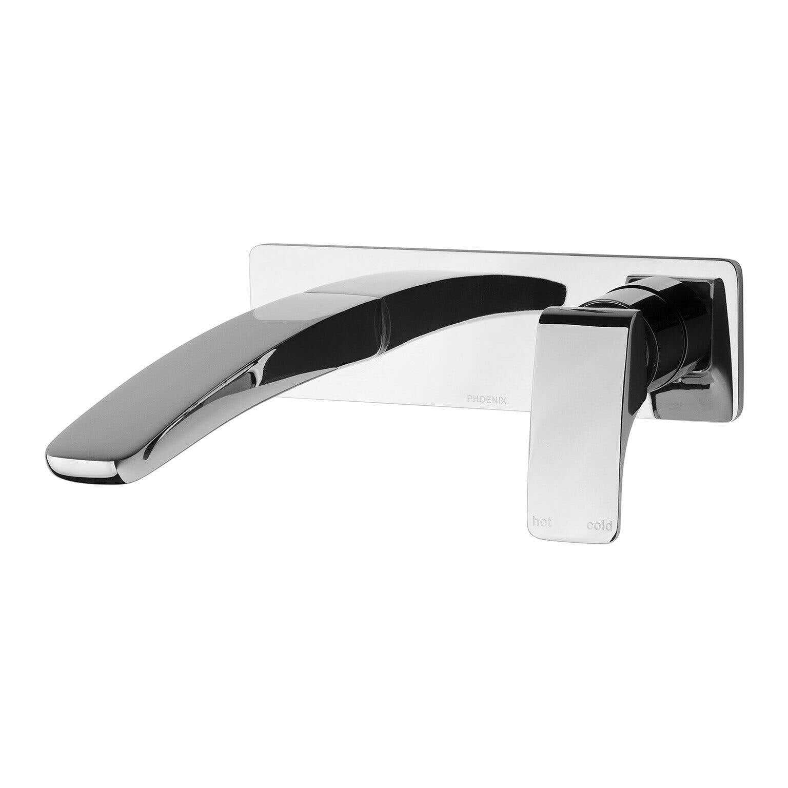 Phoenix Rush Wall Basin/ Bath Mixer Set 180mm