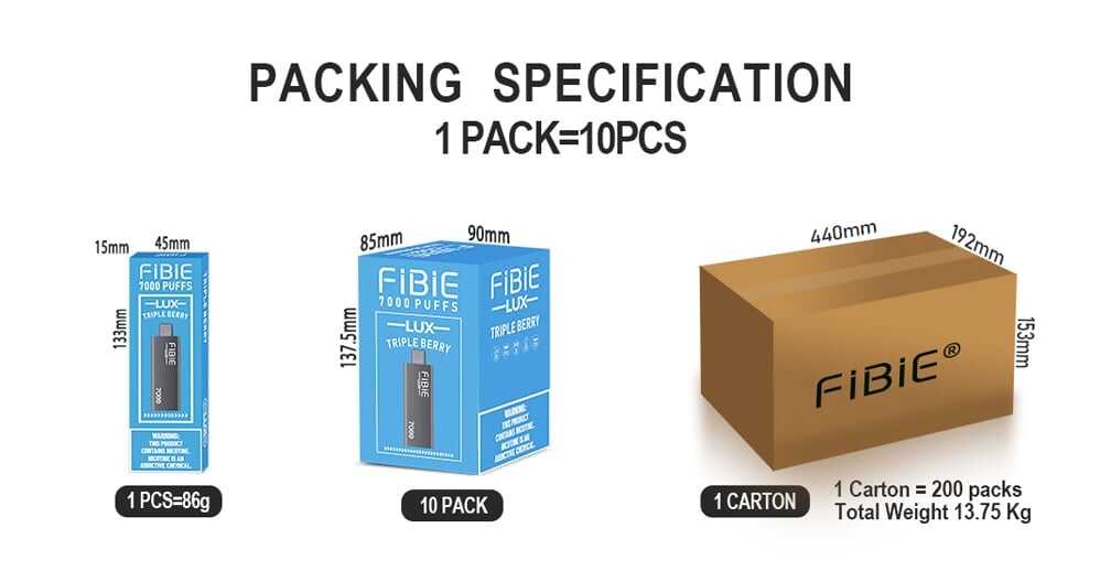 TRIPLE BERRY - FIBIE 7000 PUFFS Disposable Vape