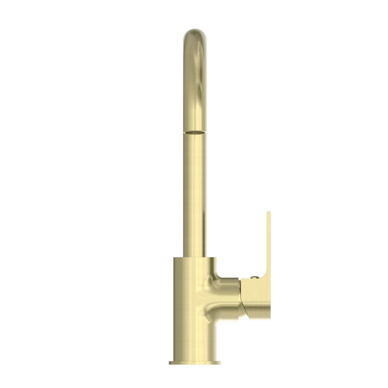 NERO BIANCA KTICHEN MIXER GOOSENECK SPOUT BRUSHED GOLD