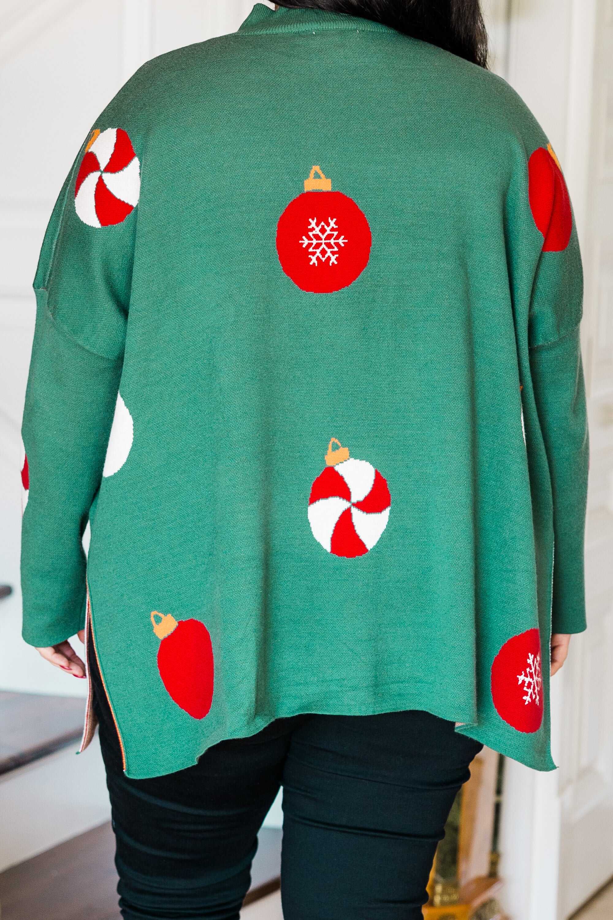 Everything And More Sweater, Green Ornament