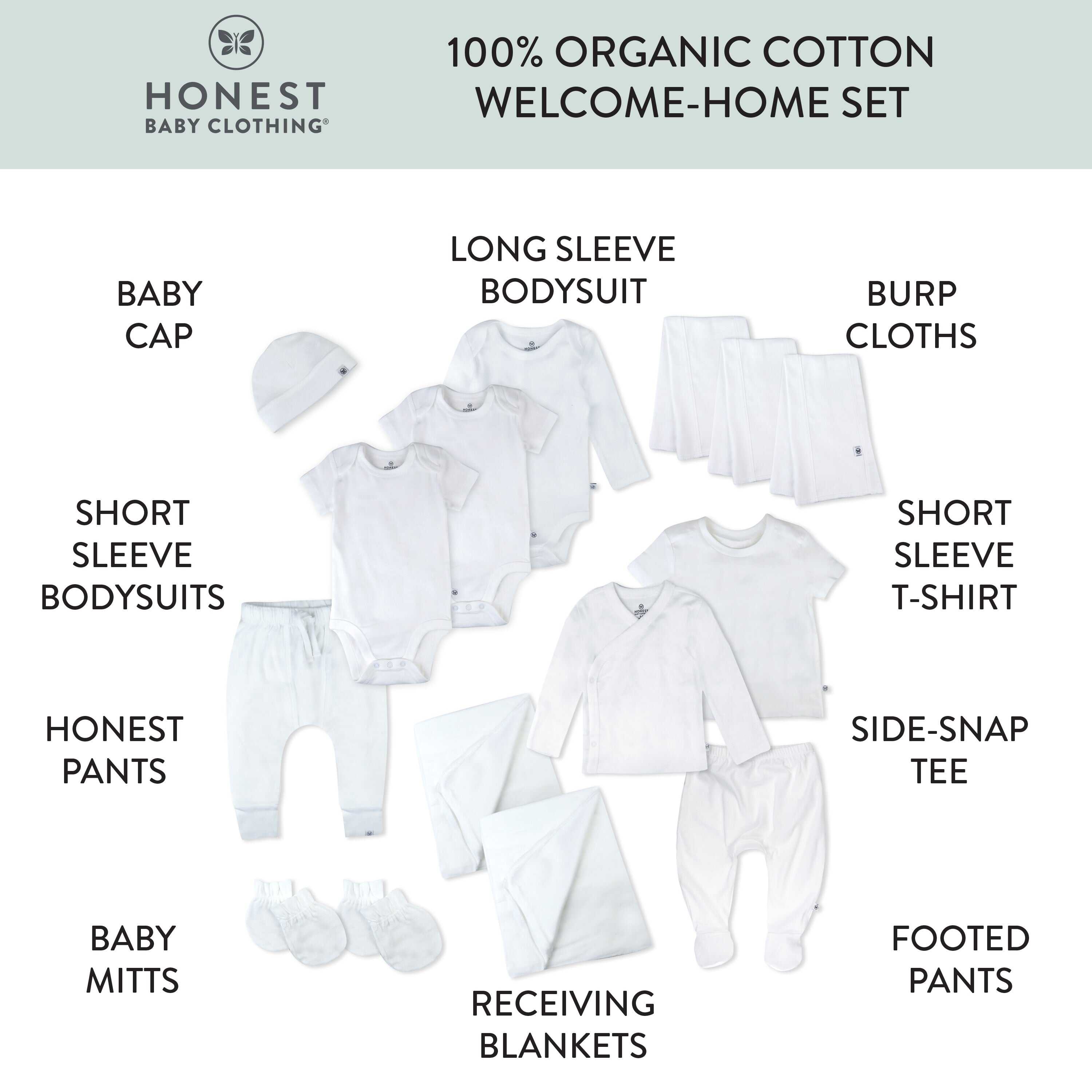 15-Piece WELCOME HOME Organic Cotton Gift Set