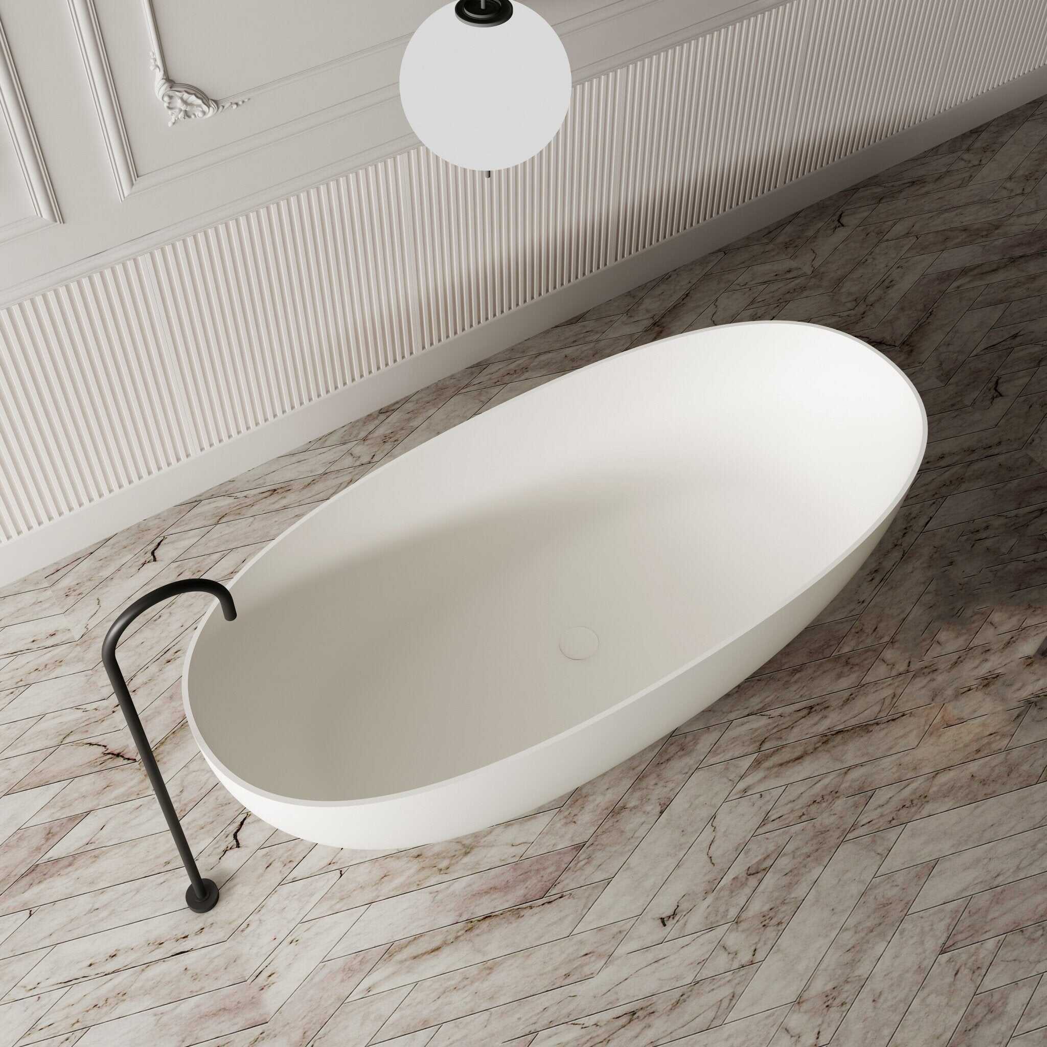 Milano Soul Solid Surface Stone Bathtub