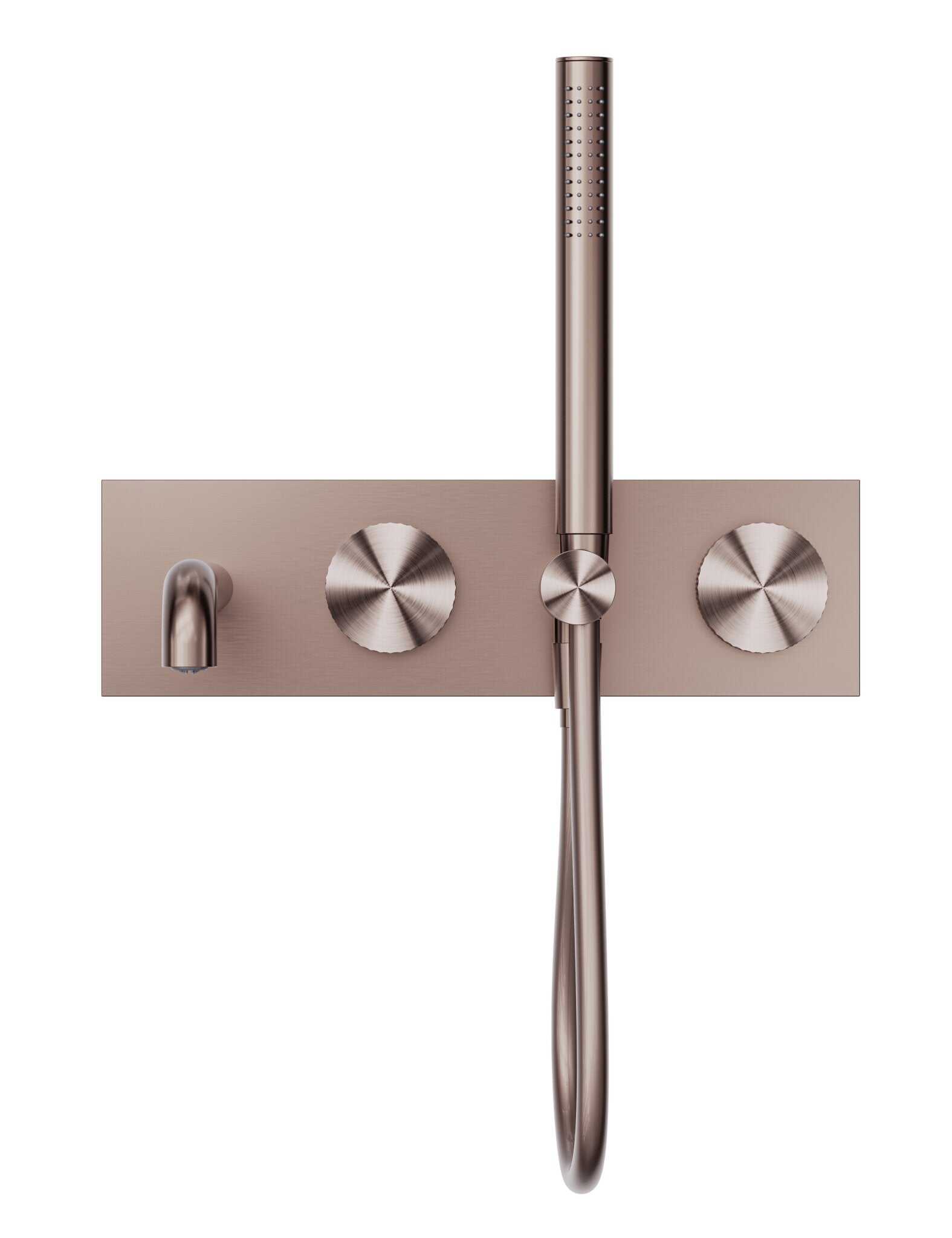 NERO OPAL PROGRESSIVE SHOWER SYSTEM WITH SPOUT 230MM BRUSHED BRONZE