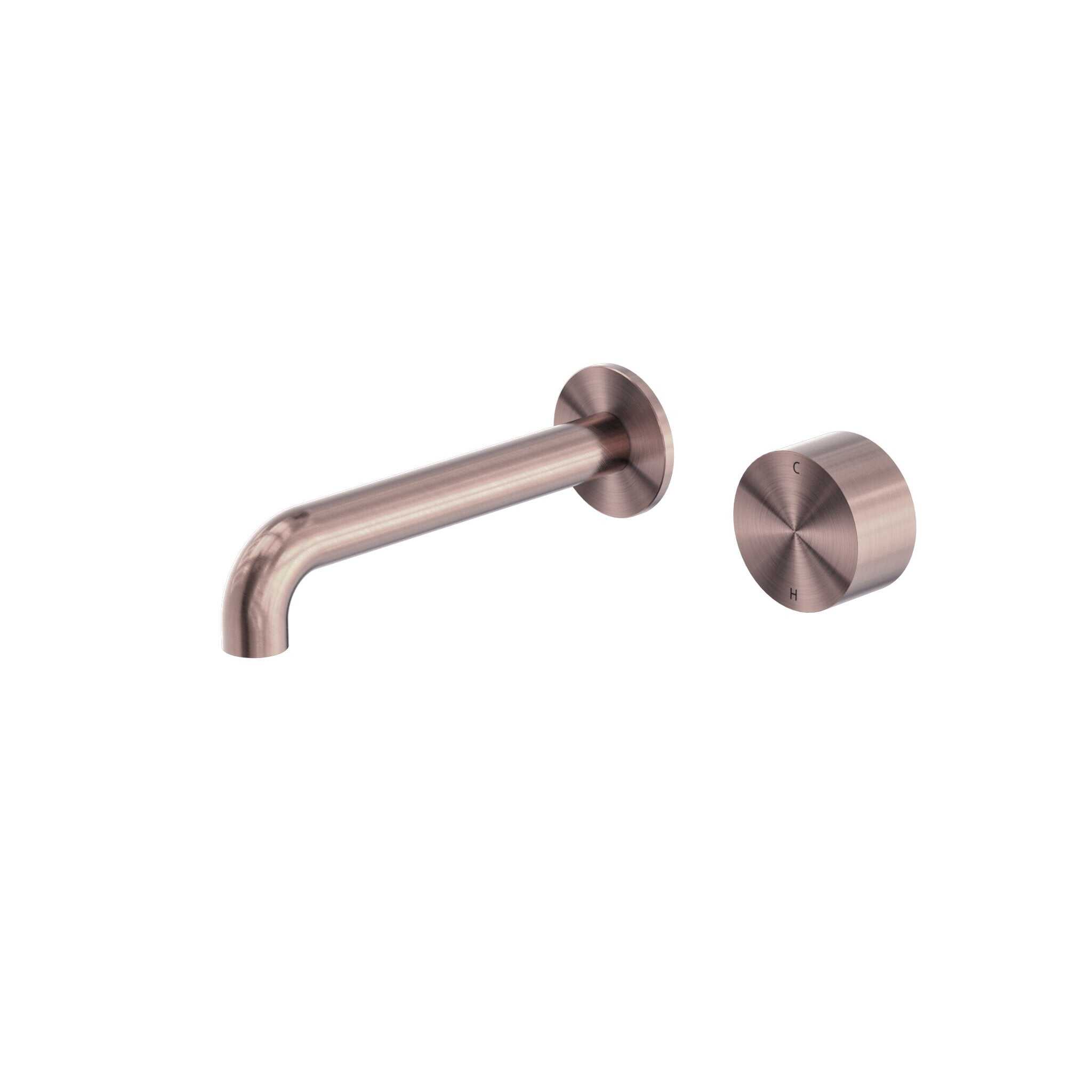 NERO KARA PROGRESSIVE WALL BASIN/BATH SET 160MM BRUSHED BRONZE