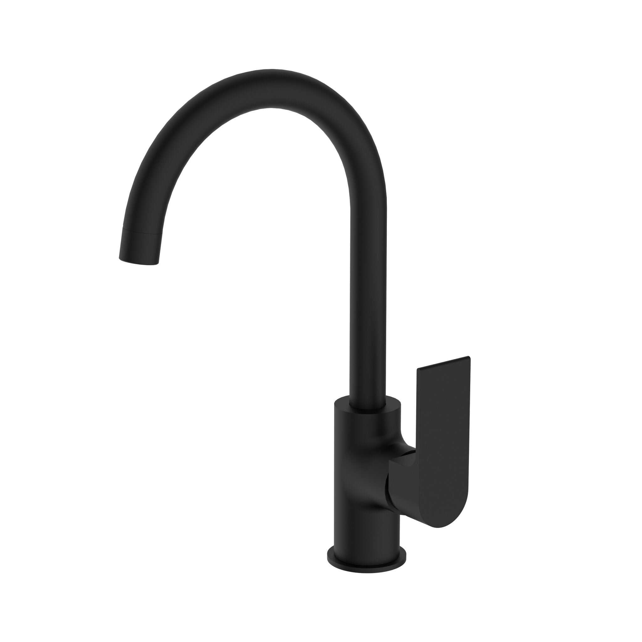 NERO BIANCA KTICHEN MIXER GOOSENECK SPOUT MATTE BLACK