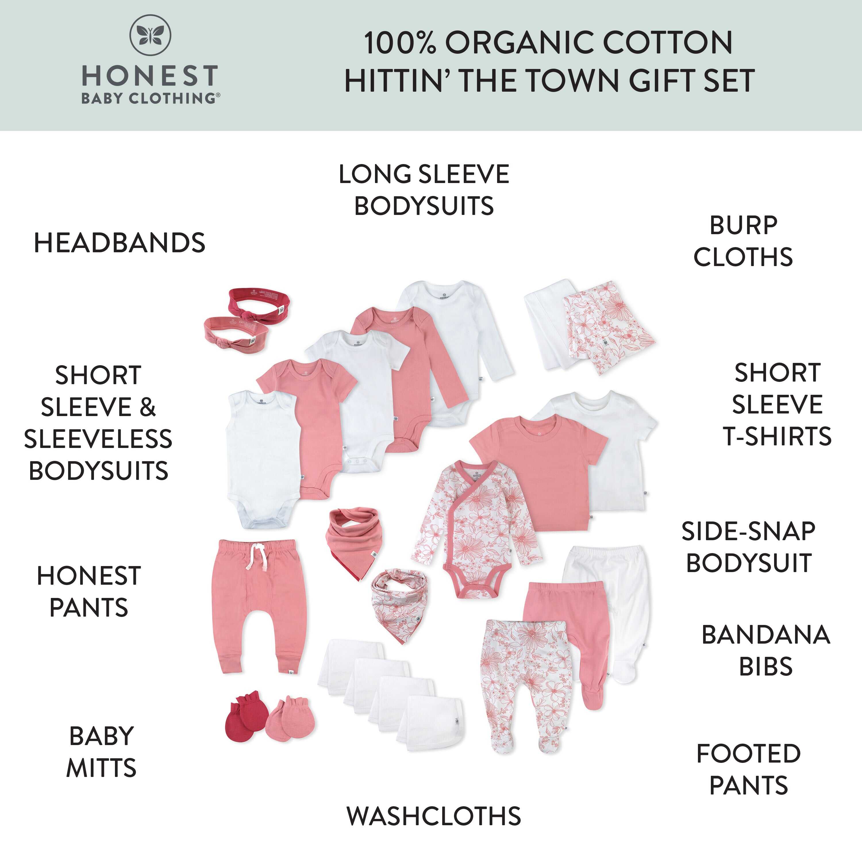 24-Piece OVER THE TOP Organic Cotton Gift Set