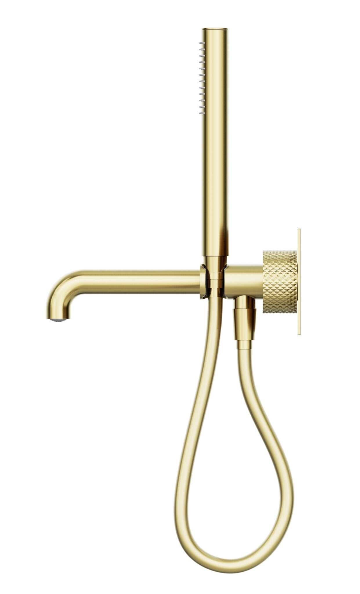 NERO OPAL PROGRESSIVE SHOWER SYSTEM WITH SPOUT 230MM BRUSHED GOLD