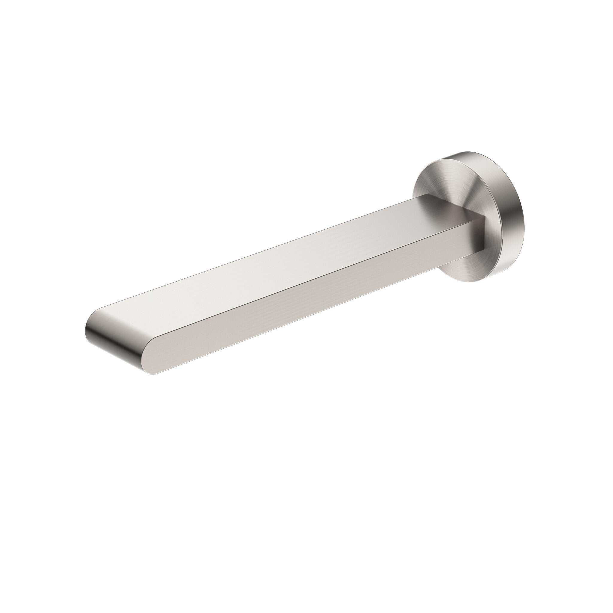 NERO BIANCA FIXED BASIN/BATH SPOUT ONLY 200MM BRUSHED NICKEL