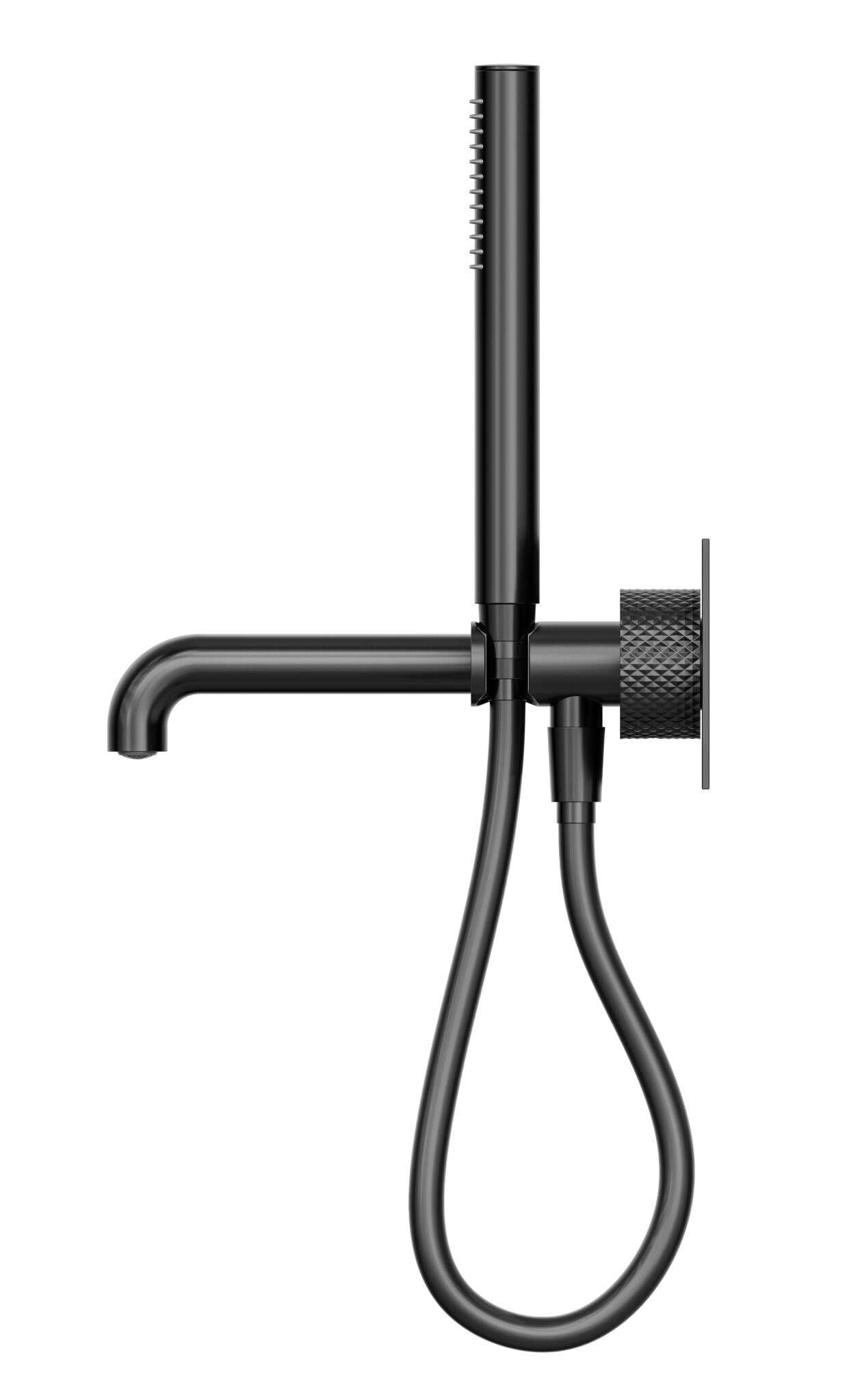 NERO OPAL PROGRESSIVE SHOWER SYSTEM WITH SPOUT 230MM GRAPHITE