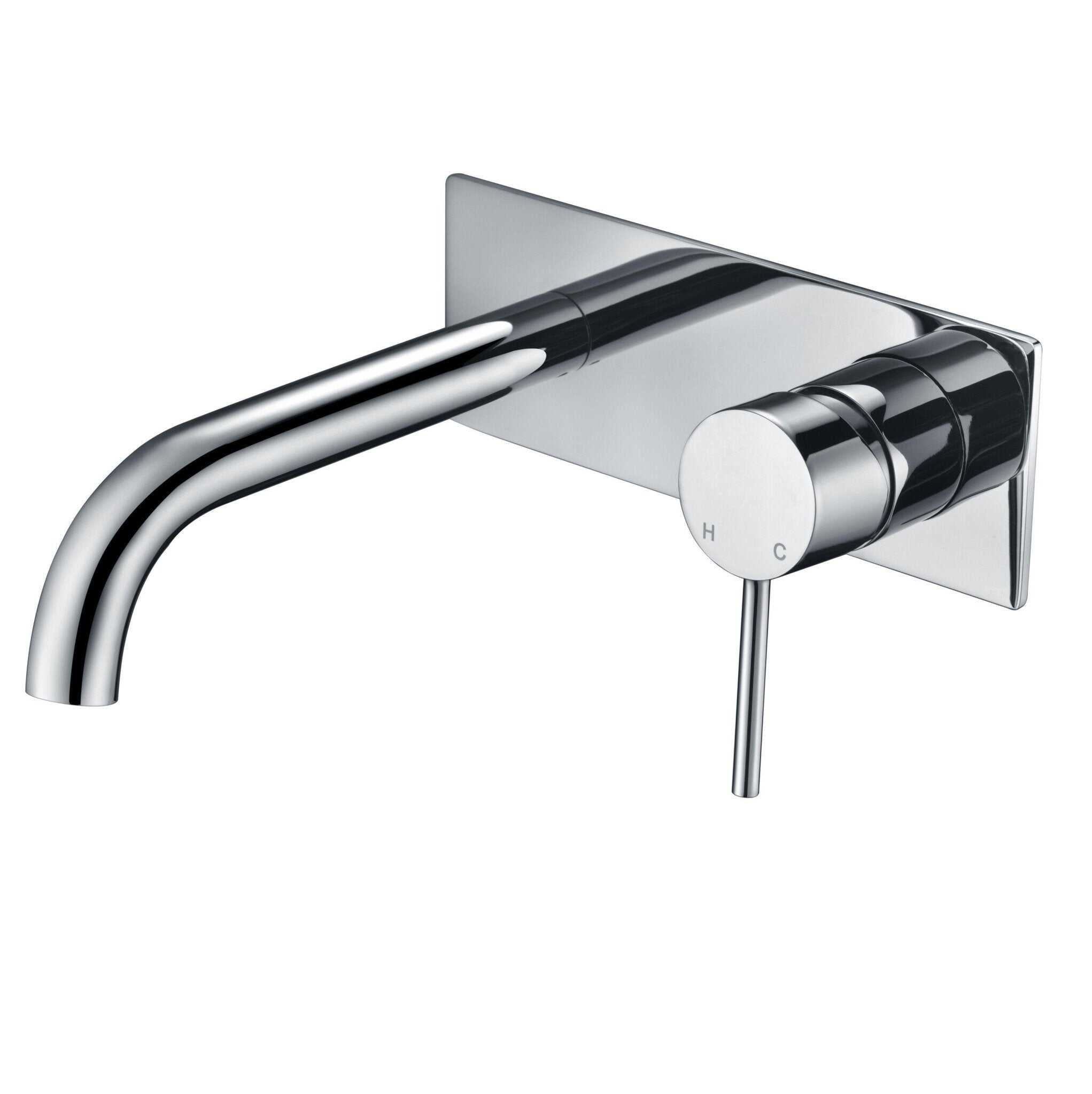 IKON Hali Wall Basin/ Bath Mixer Set With Curve Spout