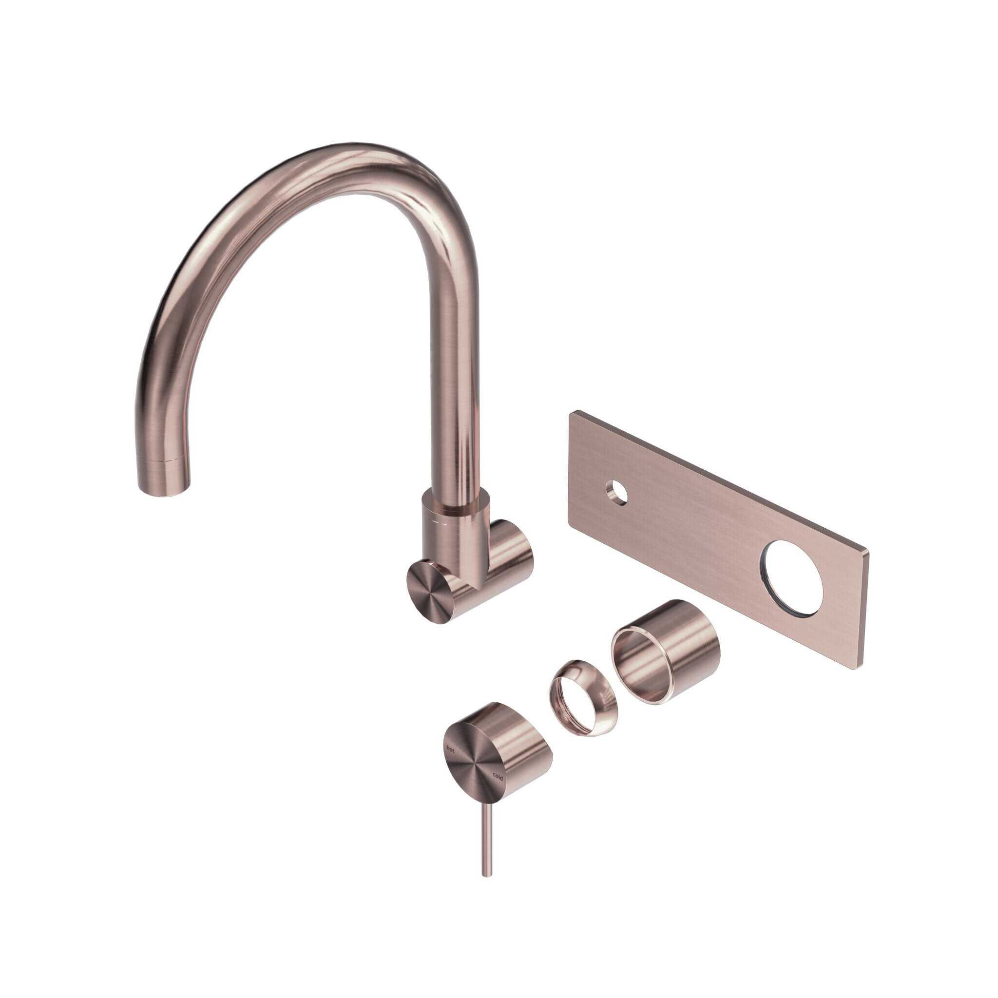 NERO MECCA WALL BASIN/BATH MIXER SWIVEL SPOUT TRIM KITS ONLY BRUSHED BRONZE