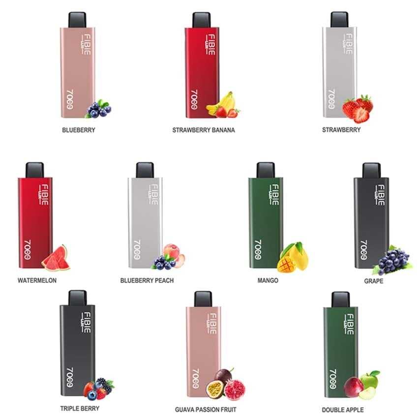 FIBIE 7000 PUFFS Disposable Vape (10 Flavors Collection)