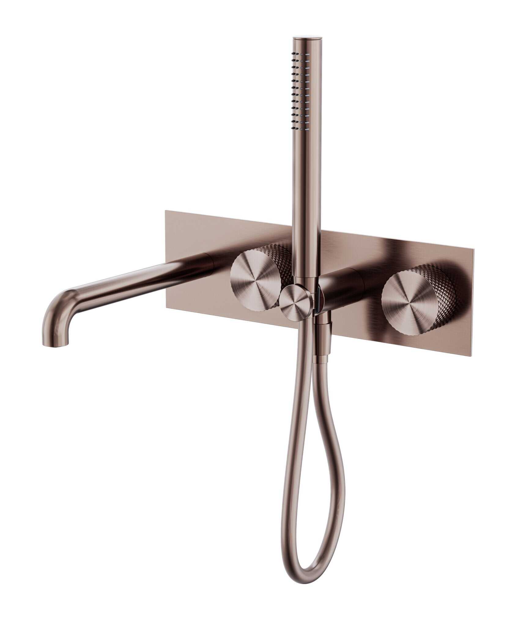 NERO OPAL PROGRESSIVE SHOWER SYSTEM WITH SPOUT 250MM BRUSHED BRONZE